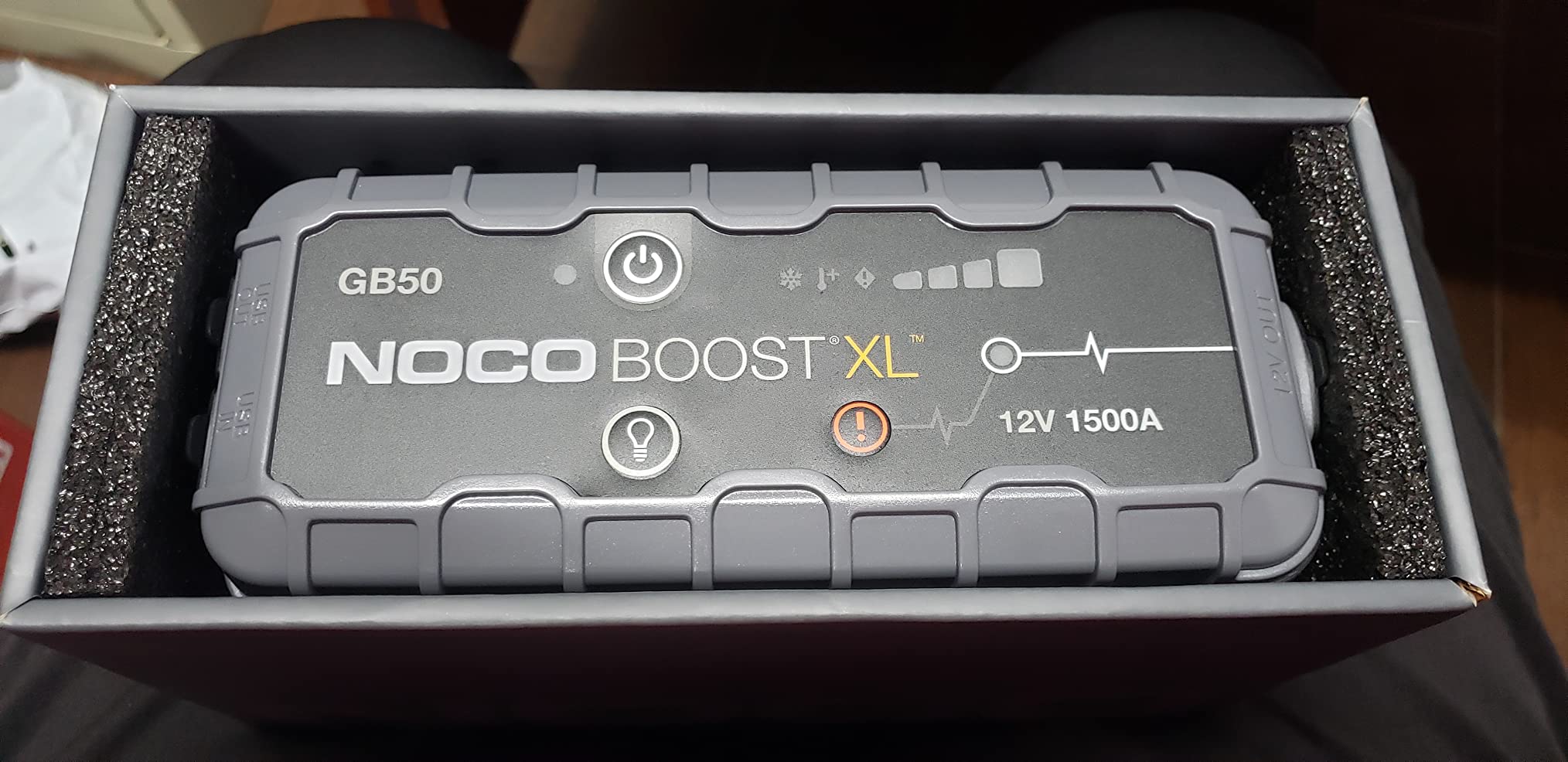 NOCO Boost GB50: 1500A UltraSafe Jump Starter - 12V Lithium Battery Booster Pack, Portable Jump Box, Power Bank & Jumper Cables - for 7.0L Gas and 4.5L Diesel Engines customer photo 1
