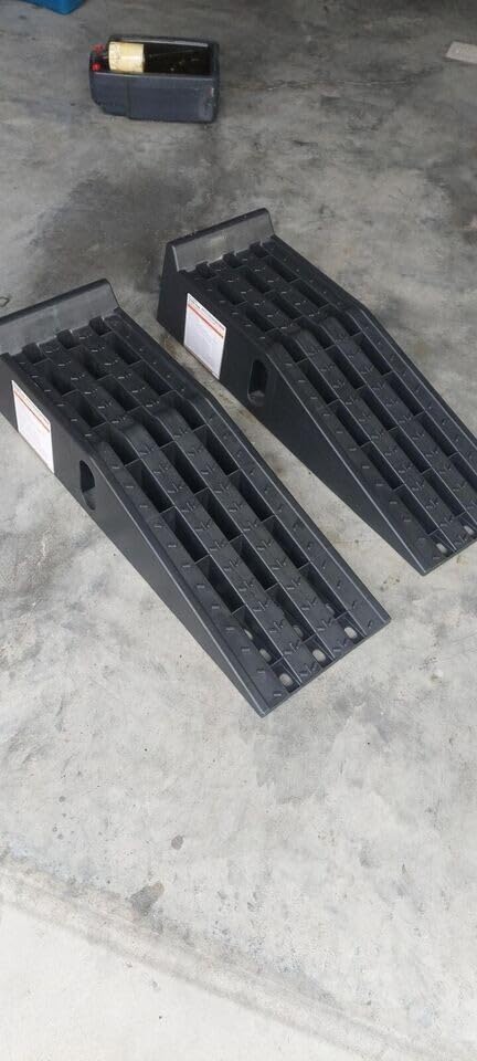 Ironton Poly Car Ramp Set, 12,000-Lb. GVW, 35.5in.L x 12in.W, 2-Pc. customer photo 1