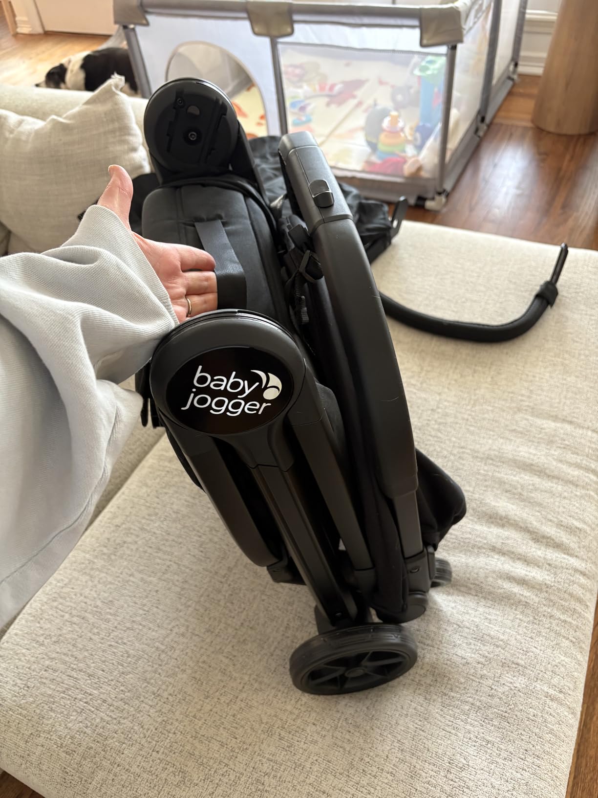 Baby Jogger City Tour 2 Side by Side Double Stroller, Compact Twin Stroller Design, Easy-To-Maneuver, Fits Through Standard Doorways, Compact One-Step Fold Design, Baby Travel Essential, Pitch Black customer photo 2