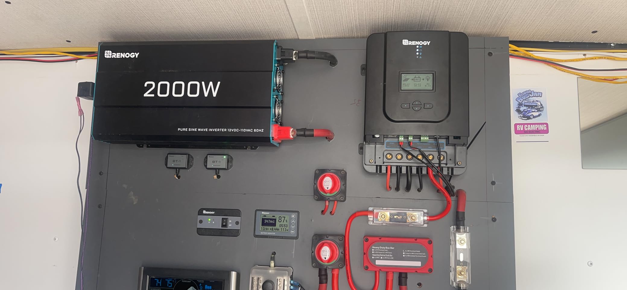 Renogy Rover MPPT Solar Charge Controller 60A 12/24/36/48V for Solar Panels | 150V PV input, AGM/Gel/Flooded (auto), Li (manual), MPPT 99%, overcharge/short protection, negative ground, for off-grid customer photo 1
