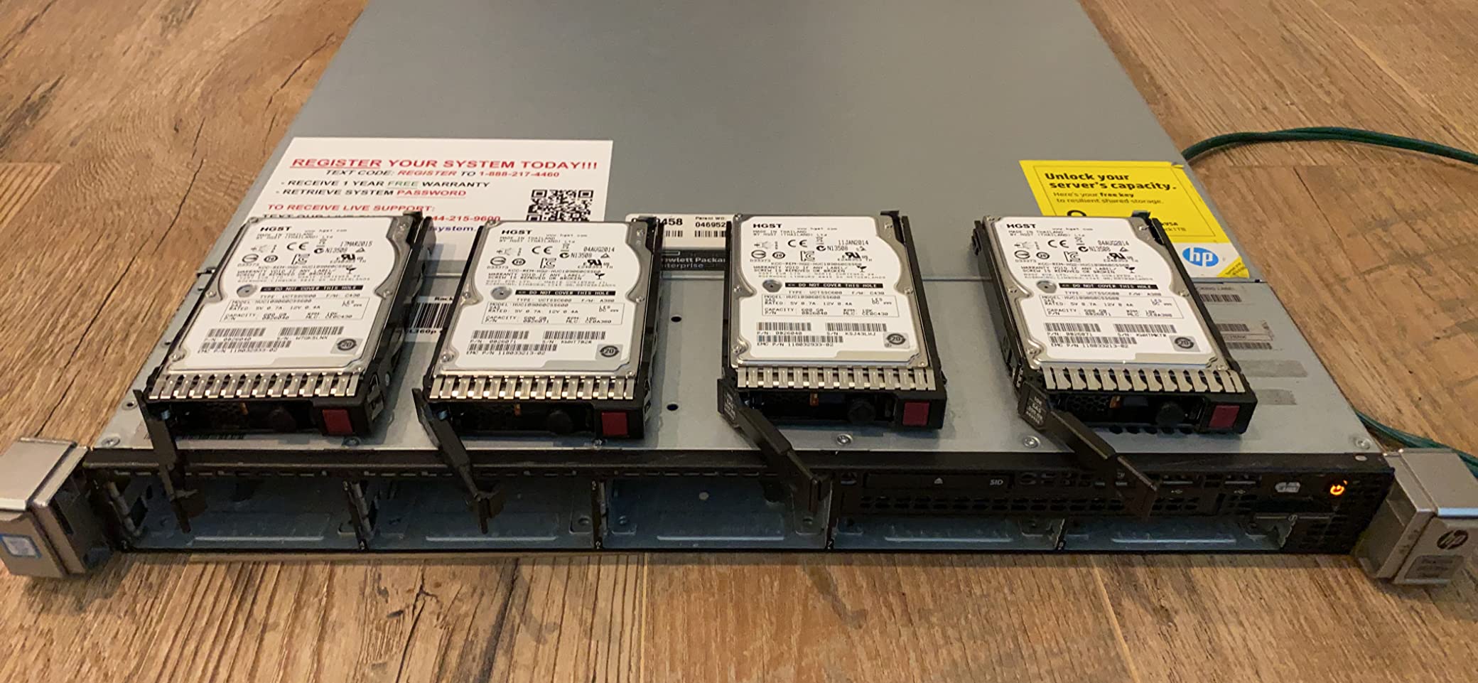 HP ProLiant DL360p Gen8 1U RackMount 64-bit Server with 2x 6-Core E5-2640 Xeon 2.5GHz CPUs + 64GB PC3-10600R RAM + 8x 300GB 10K SAS SFF HDD (Renewed) customer photo 2
