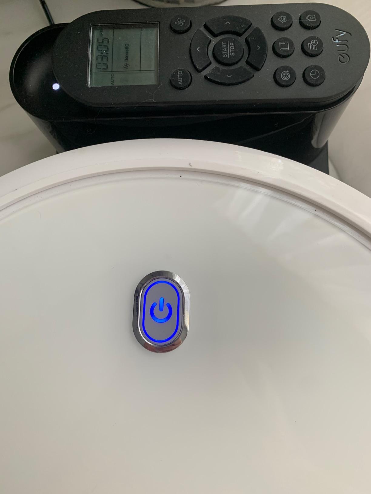 eufy 11S MAX Robot Vacuum Cleaner, Super Thin, Quiet | Self-Charging, Easy to use, Cleans Hard Floors to Medium-Pile Carpets, Black customer photo 1