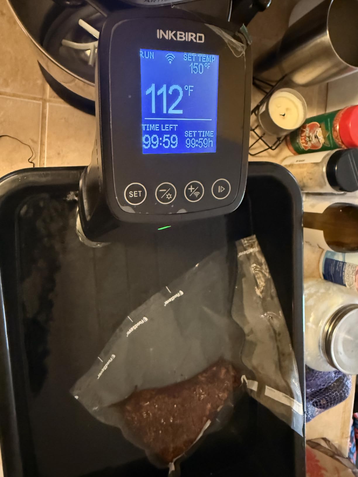 NKBIRD WIFI Sous Vide Cooker ISV-100W, 1000 Watts Fast-Heating W/Free APP | Sous Vide Machine Immersion Circulator w/ 14 Free Preset Recipes, Thermal Immersion w/ Smart Timer, Calibration Function customer photo 2