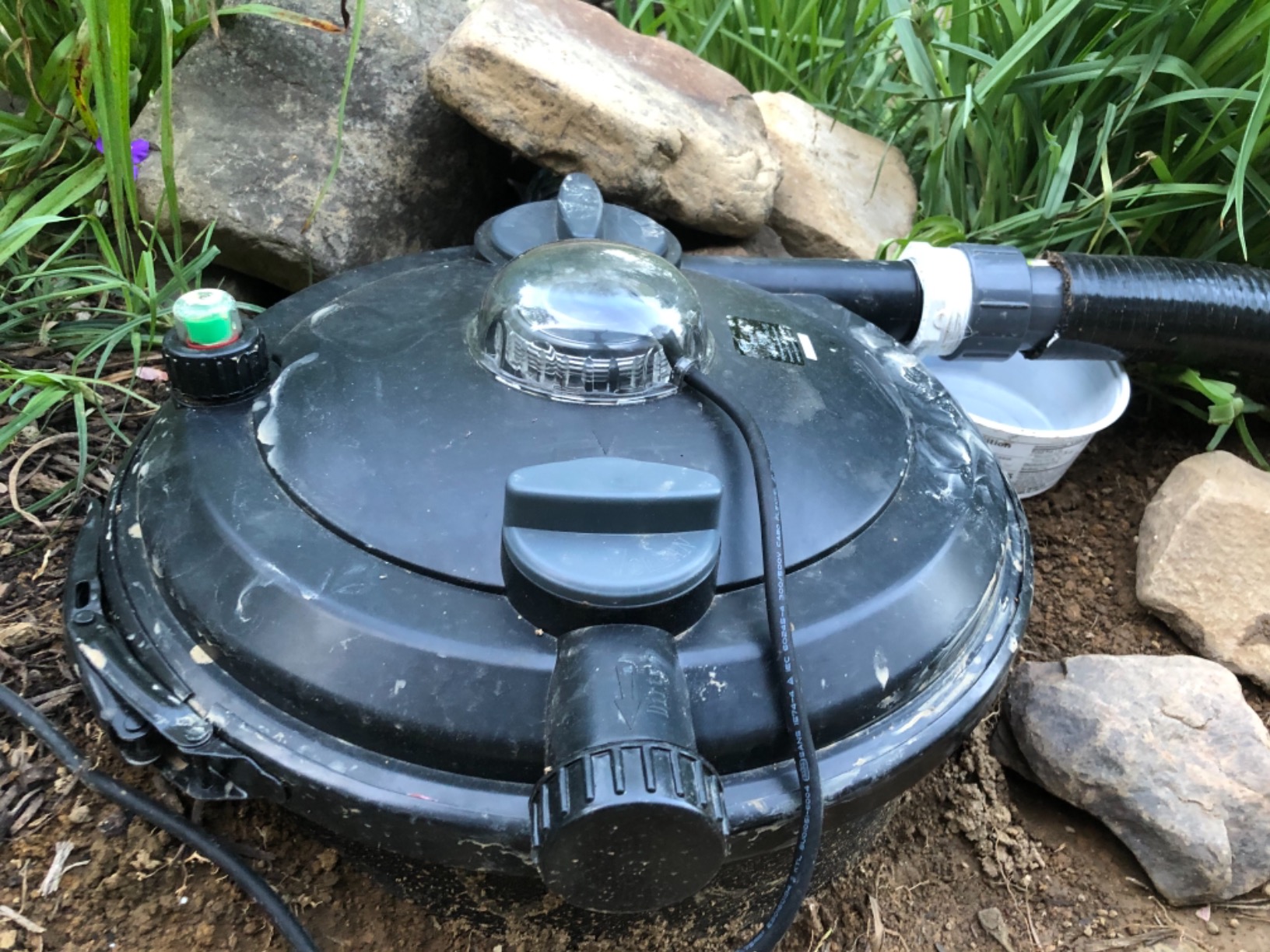 4000 Gal Pressure Filter with 24W UV Clarifier | For ponds up to 4000 gal, Bio Ball filtration, 24W UV clarifier, backwash indicator, buryable housing customer photo 2