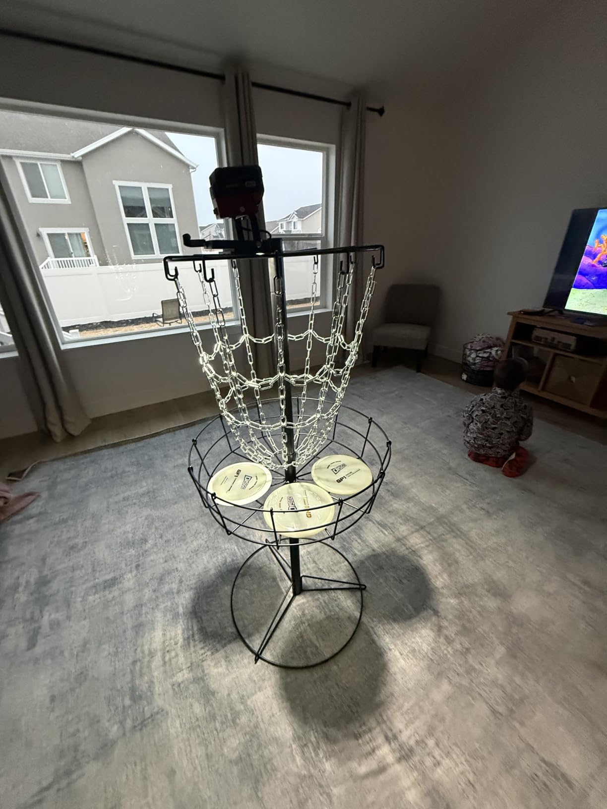 Yaheetech 12-Chain Portable Outdoor Steel Disc Golf Basket Practice Target customer photo 1