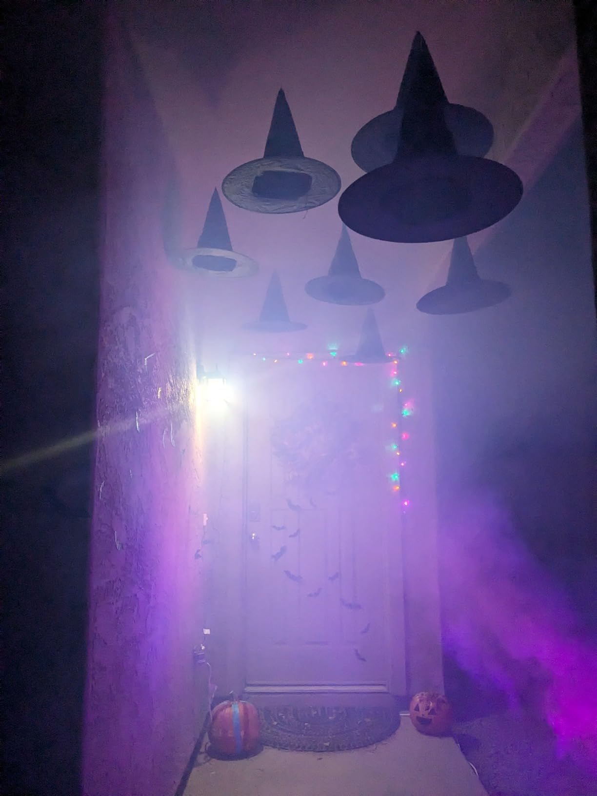 AGPTEK Fog Machine, Smoke Machine with 12 Colorful LED Lights Effect, Upgraded Auto Mode 600W 4000CFM Fog & 1 Wireless Remote, Low Fluid Auto Shut-Off, Good for Wedding Halloween Party and Stage Effect customer photo 2
