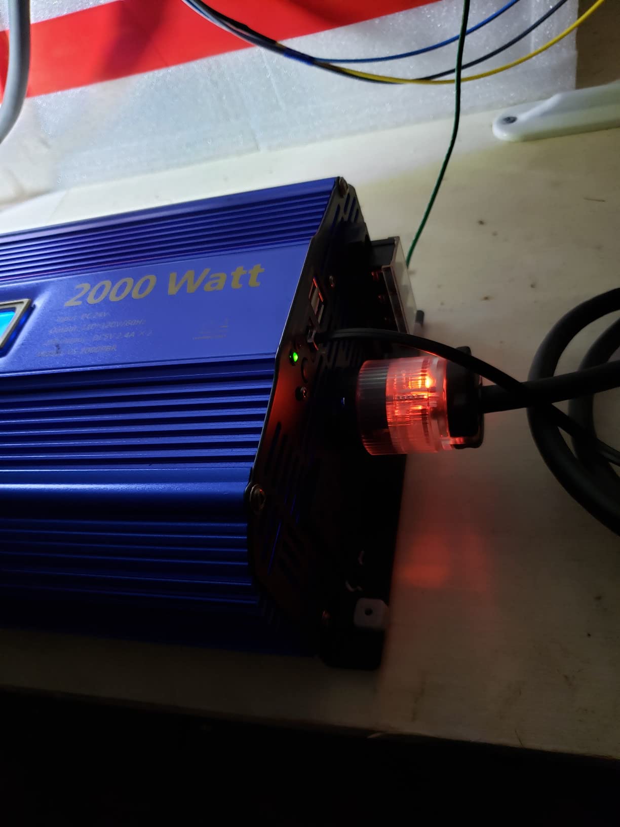 1500Watt Pure Sine Wave Inverter 12V DC to 110V 120V AC Power Inverter | Remote Control LCD Display and 2x2.4A USB Ports 3 AC Outlets Compatible with Lithium Battery for Home RV Truck by VOLTWORKS customer photo 2