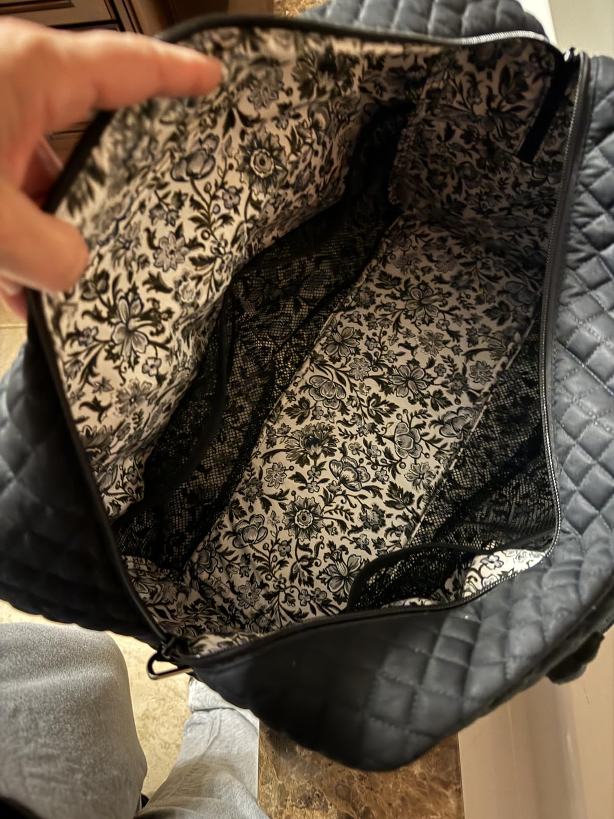 Vera Bradley Women's Cotton Weekender Travel Bag, Climbing Ivy Green, One Size customer photo 2