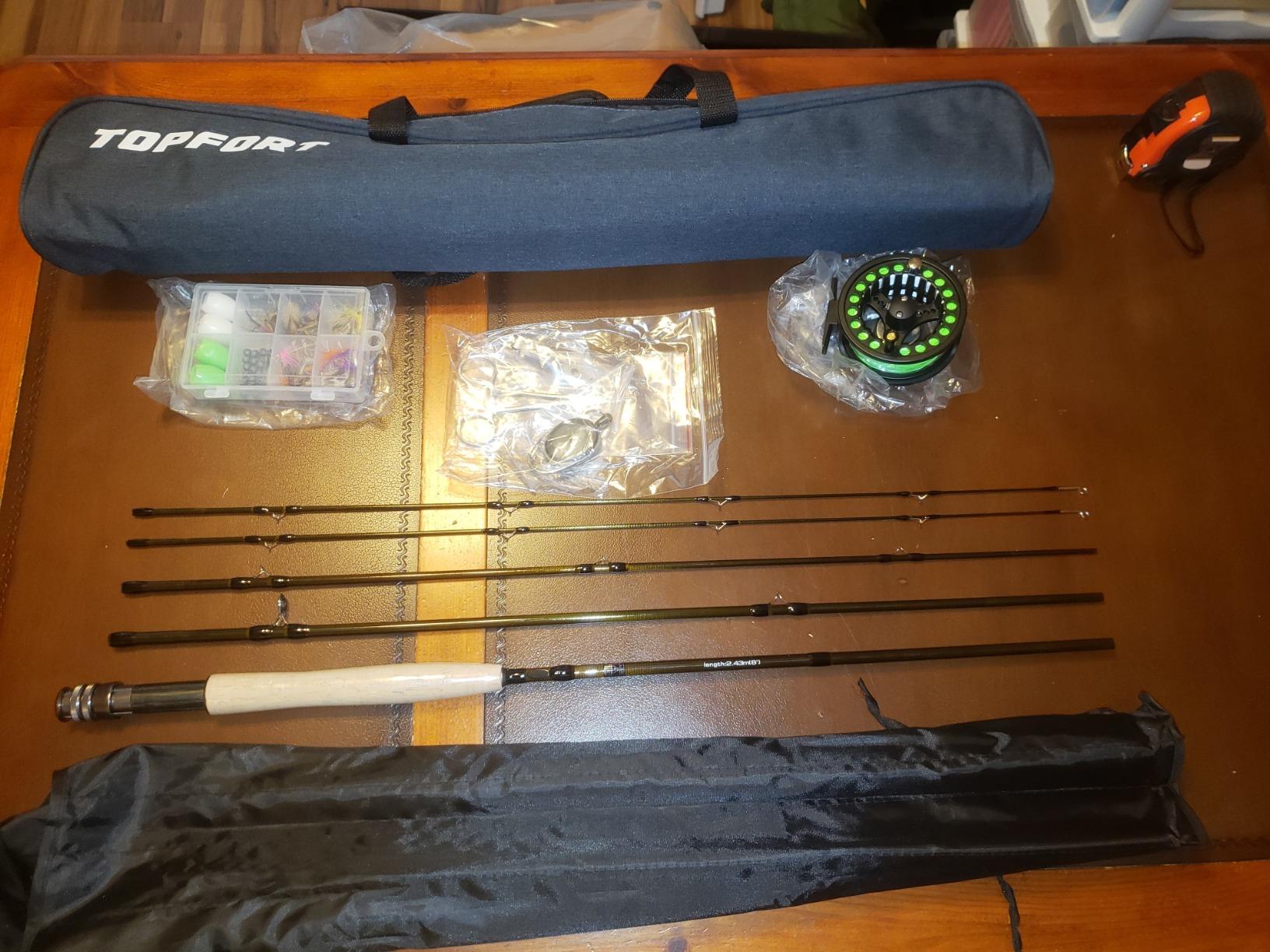 TOPFORT Fly Fishing Rod and Reel Combo, 4-Piece Fly Rod Kit with Complete Fly Fishing Gear customer photo 2