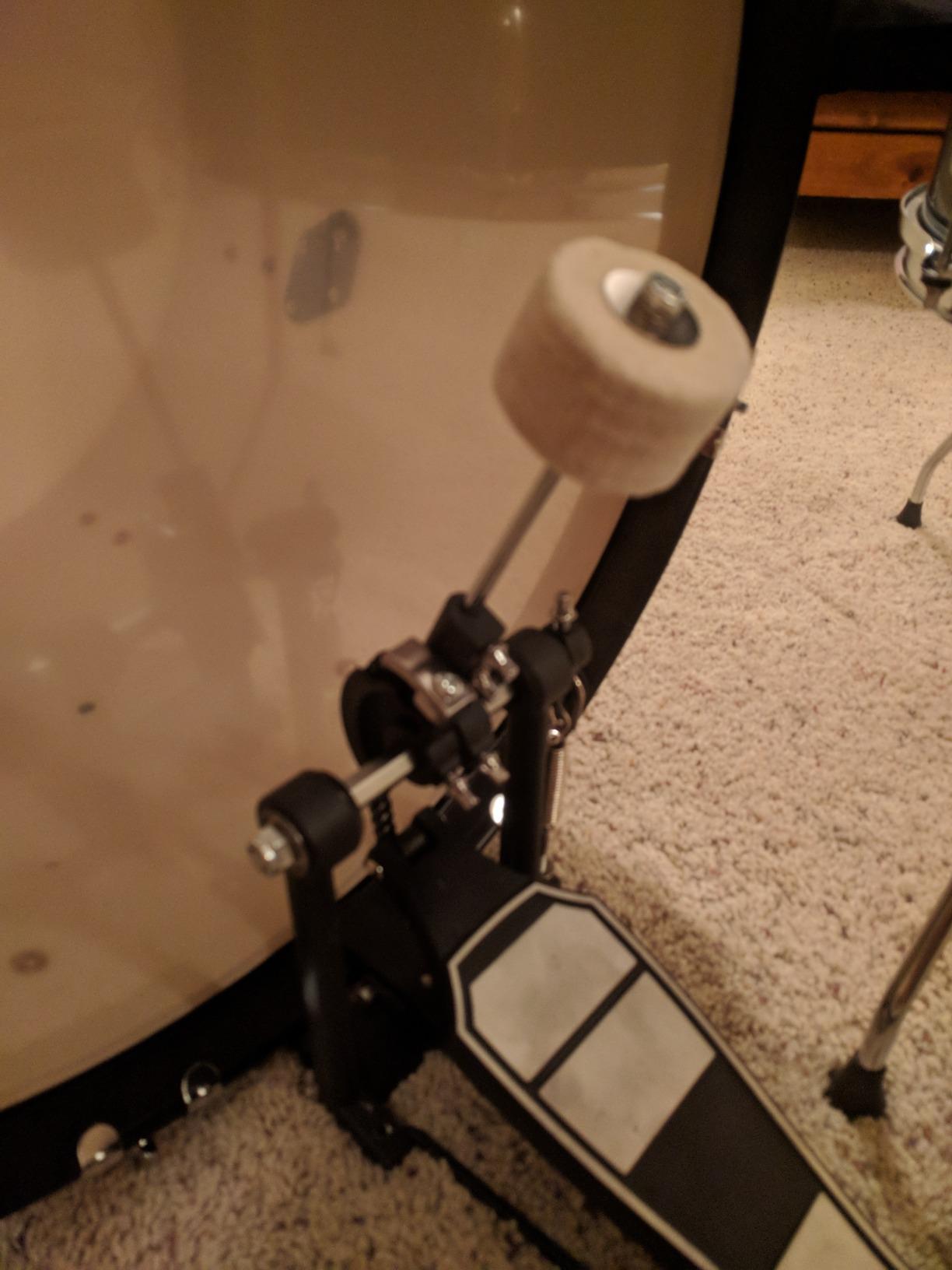 Drum Set Eastar 22 inch for Adults, 5 Piece Full Size Drum Kit Junior Beginner with Pedal Cymbals Stands Stool and Sticks, Metallic Blue customer photo 2
