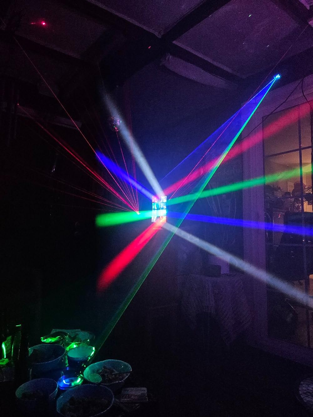 Betopper 8x3W Spider Moving Head DJ Light, RGBW Stage Disco Light - 2 Packs customer photo 1