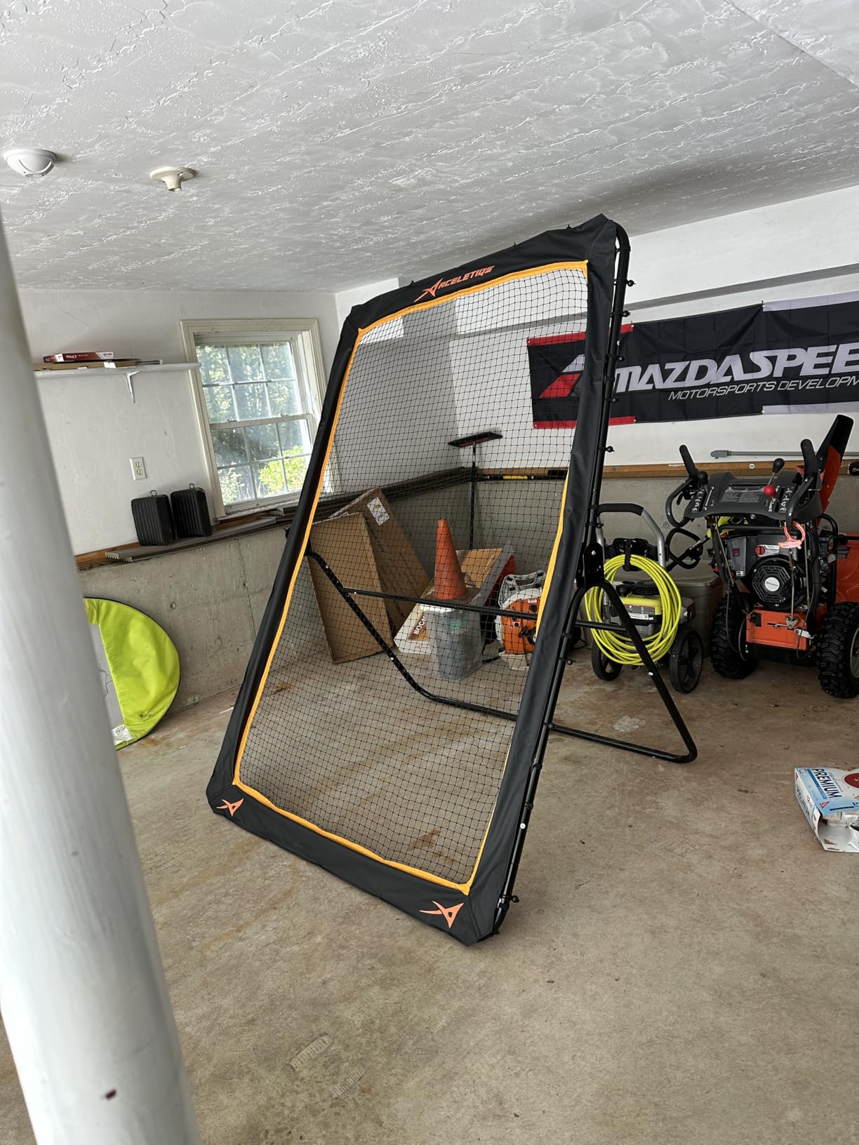 Lacrosse Rebounder for Backyard 5x7 Feet Baseball Rebounder Volleyball Rebounder - Lacrosse Ball Pitchback, Throwback, Bounce Back Training Wall [Carry Bag Included] customer photo 1