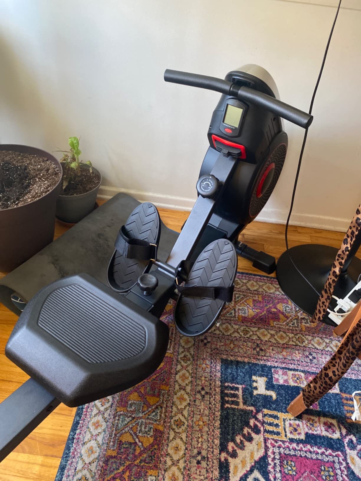 SereneLife Air & Magnetic Rowing Machine - Measures Time, Distance, Stride, Calories - For Gym or Home Cardio Workout customer photo 2