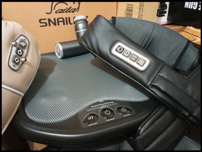 Snailax Shiatsu Foot Massager with Heat, FSA Eligible Massage Tools | 3 Massage Modes, 3 Intensity Levels, 2 Heat Levels And Flexible Nodes Fit Different Feet For Personalized Comfort Gifts customer photo 1