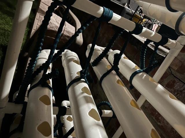 VIVOSUN Hydroponics Growing System 108 Plant Sites, 3 Layers 12 Food-Grade PVC-U Pipes Gardening System Grow Kit with Water Pump Timer, Nest Basket and Sponge for Leafy Vegetables customer photo 2