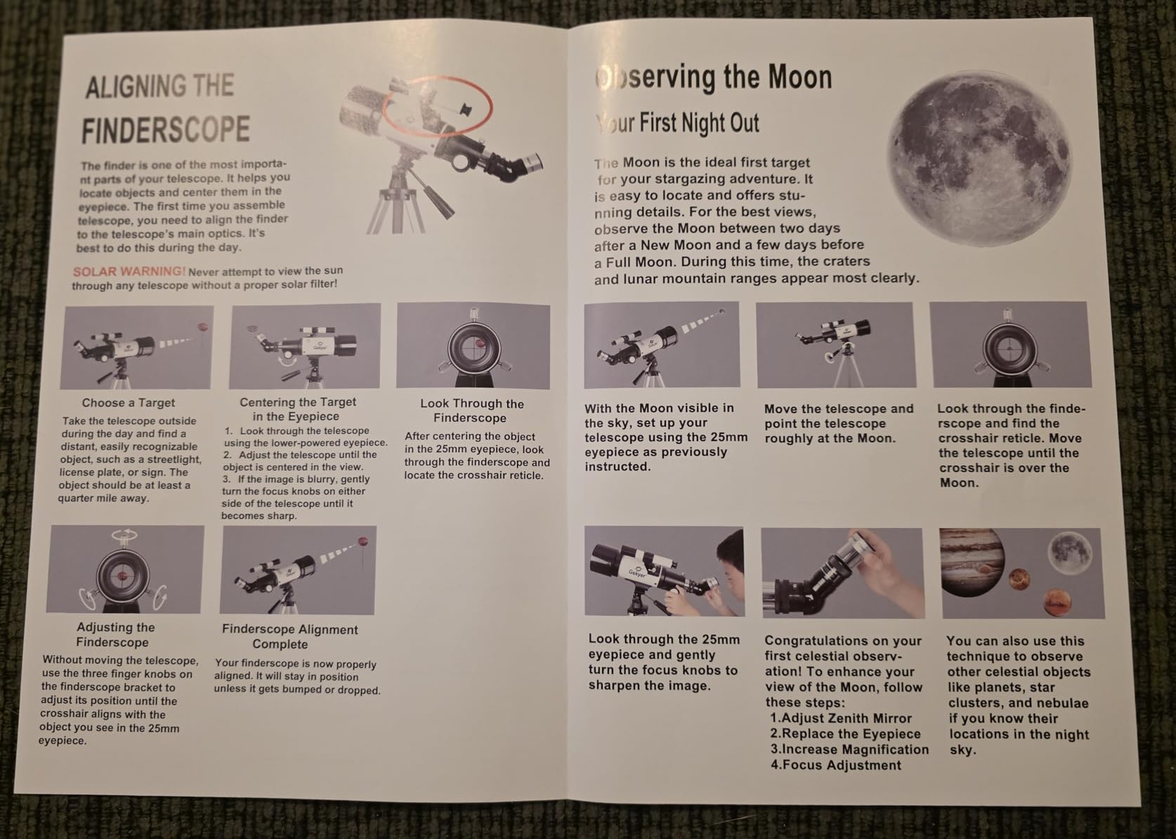 Gskyer Telescope, 70mm Aperture 400mm AZ Mount Astronomical Refracting Telescope for Kids Beginners - Travel Telescope with Carry Bag, Phone Adapter and Wireless Remote customer photo 1