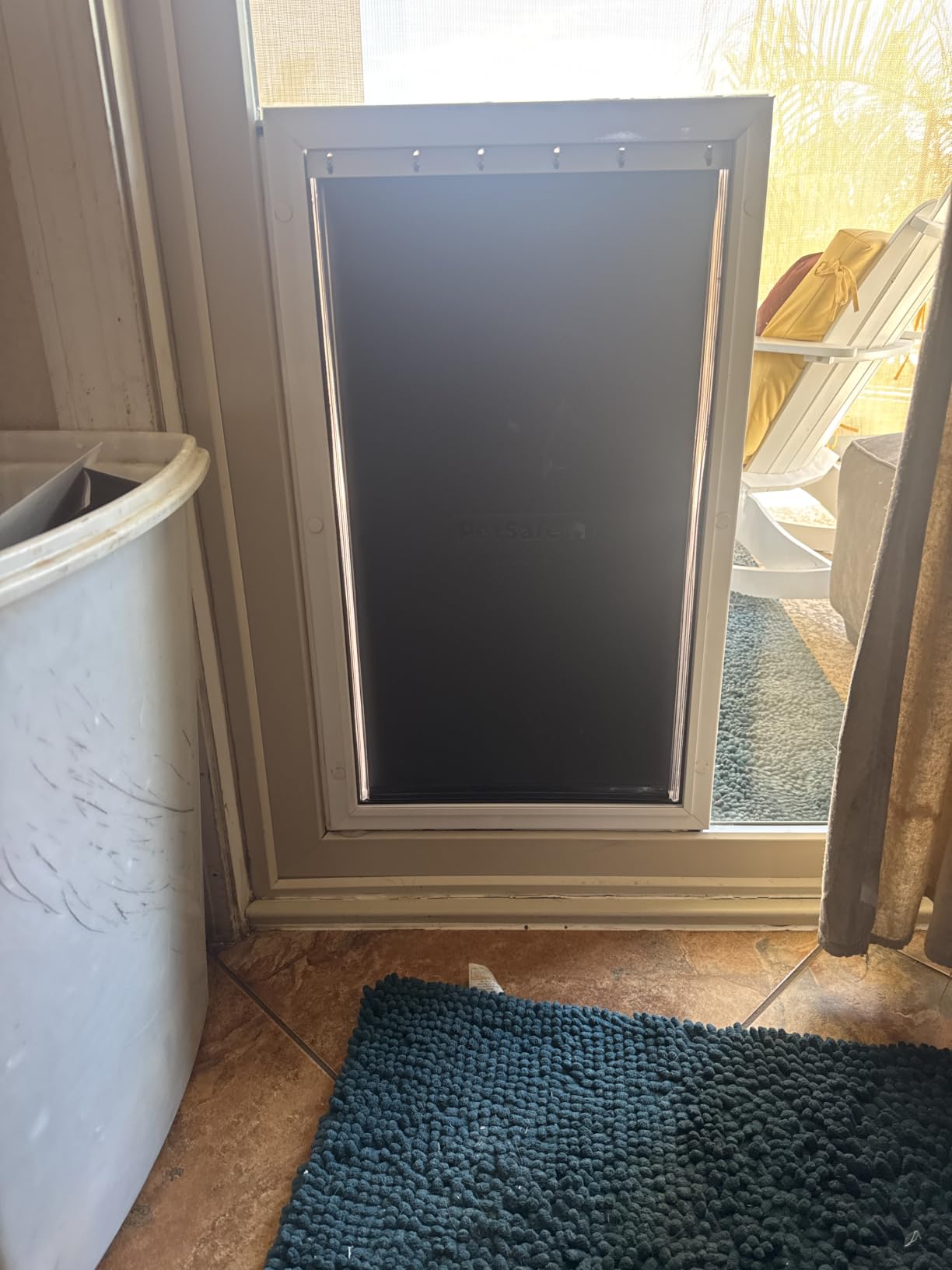 PetSafe Extreme Weather Aluminum Dog Door, 3-Flap Insulated, Large | Energy-Efficient, Blocks 3x More Thermal Loss, Reinforced Aluminum Frame, Magnetic Seal on Flap customer photo 1
