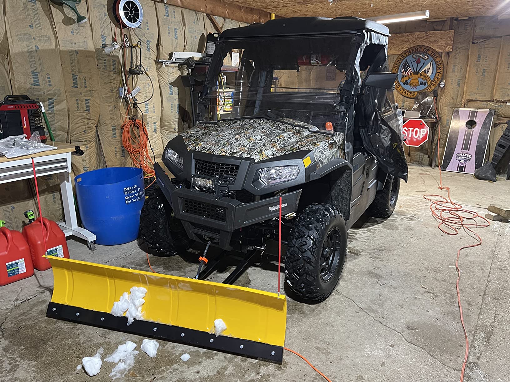 Massimo 60-Inch Universal ATV/UTV Snow Plow Kit - Steel Blade with Push Frame and Mount Plate, 5-Position Angle Adjustment customer photo 1