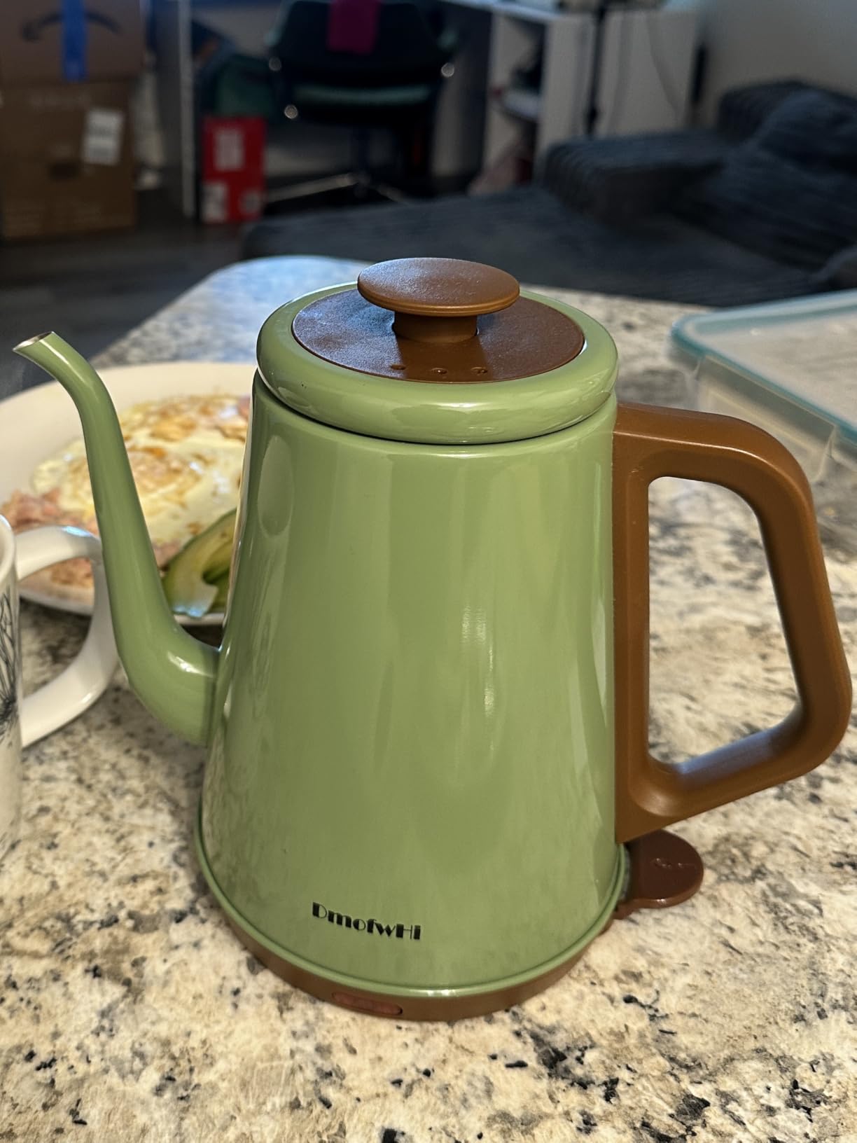DmofwHi Gooseneck Electric Kettle (1.0L), 100% Stainless Steel BPA Free Classic Pour Over Coffee Kettle | Tea Kettle - Green customer photo 1