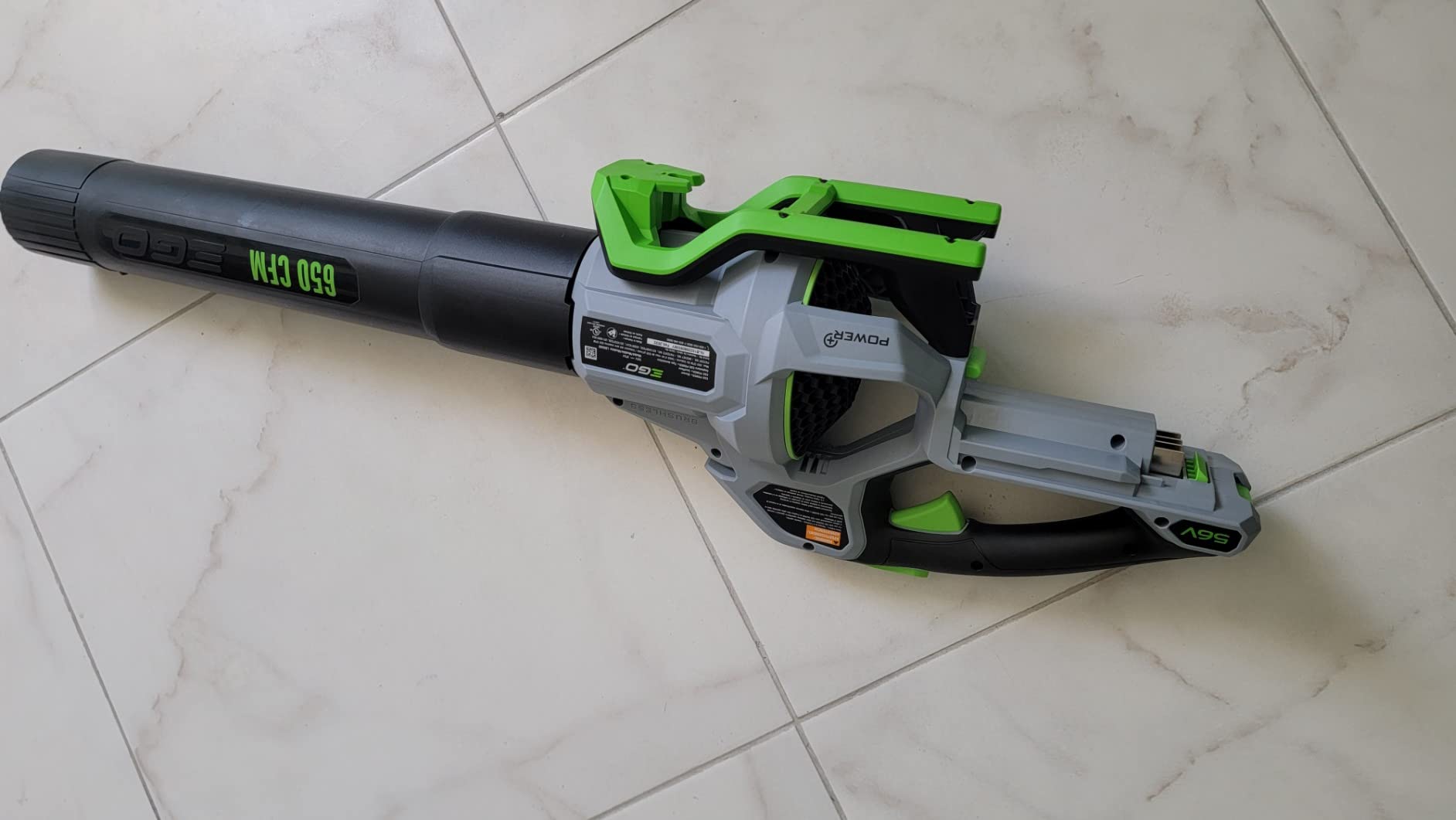 EGO POWER+ Cordless Electric Leaf Blower, 650 CFM, With Battery - LB6504 - includes EGO 56V 5.0Ah battery and charger - battery compatible with 100+ EGO tools customer photo 1
