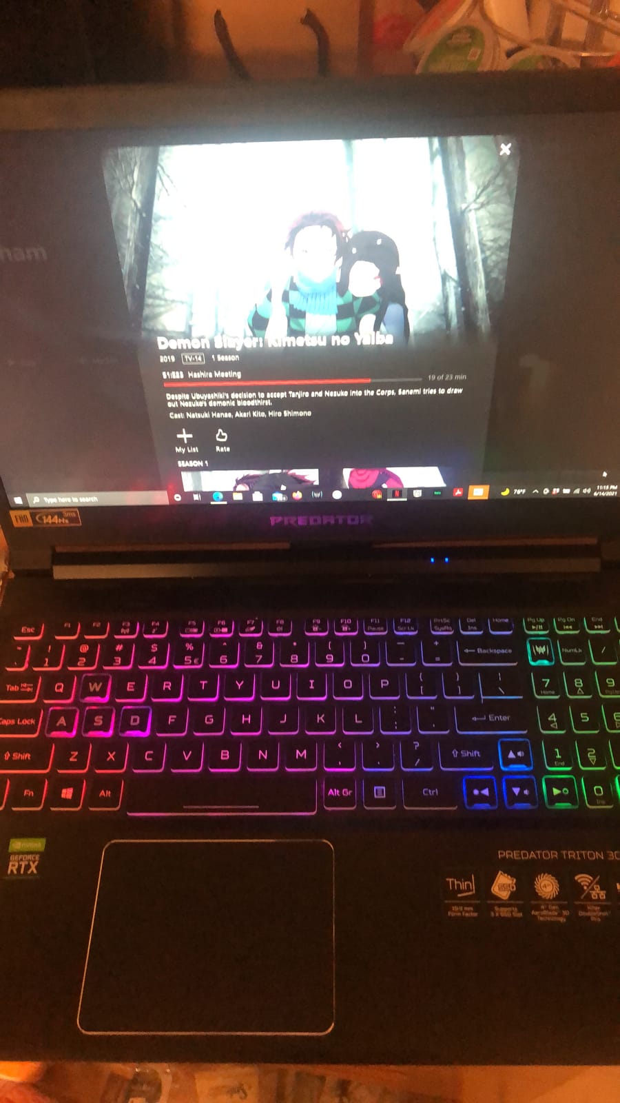 Acer Predator Triton 300 Gaming Laptop, Intel i7-10750H, NVIDIA GeForce RTX 2060, 15.6
