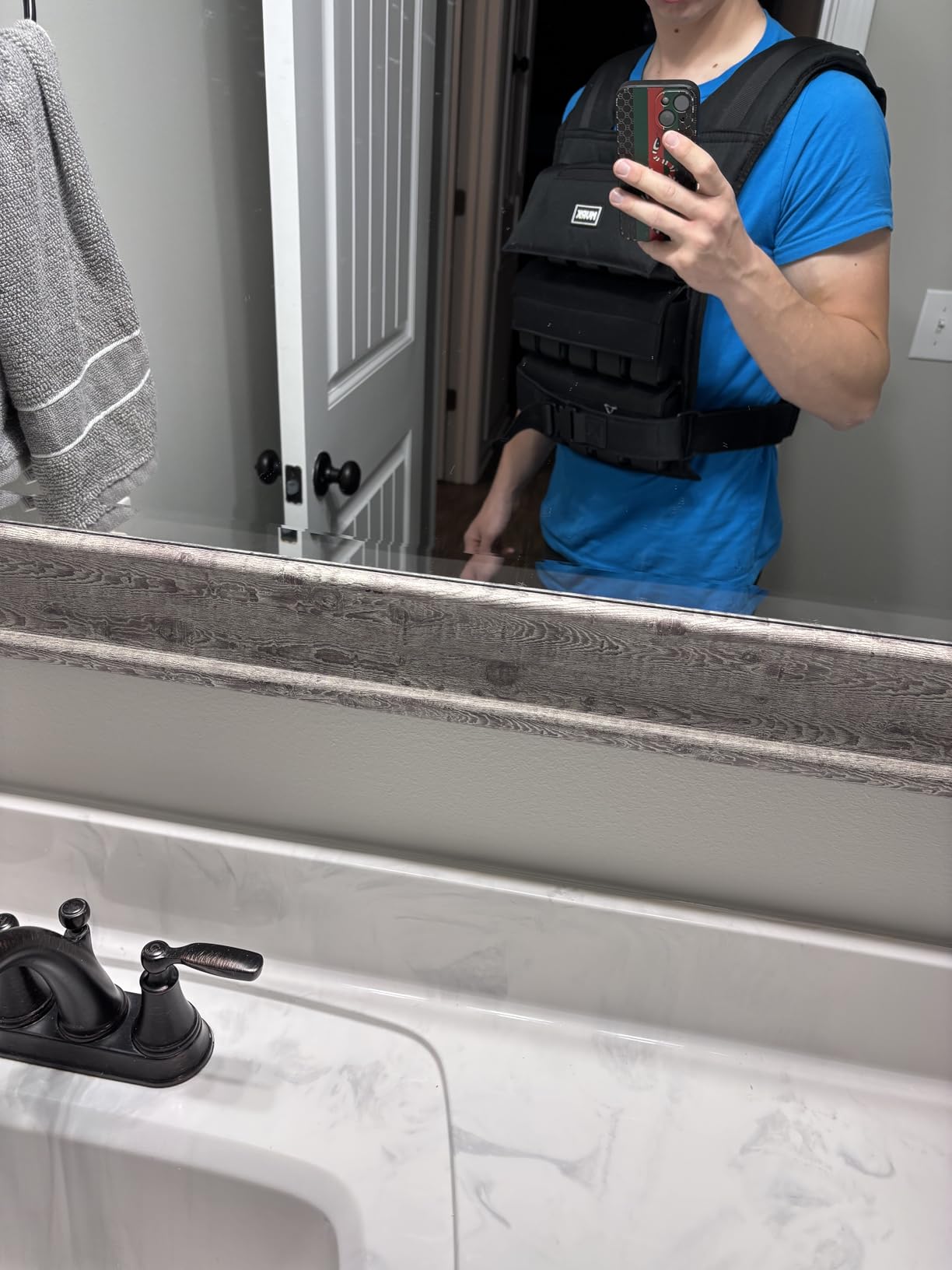 MVRK Weighted Vest Men 15lbs/25lbs/35lbs/45lbs/65lbs/100lbs - No-Bounce Adjustable Heavy Duty Rucking & Strength Training Vest with Removable Iron Weights for Calisthenics, HIIT, Hydrox customer photo 1