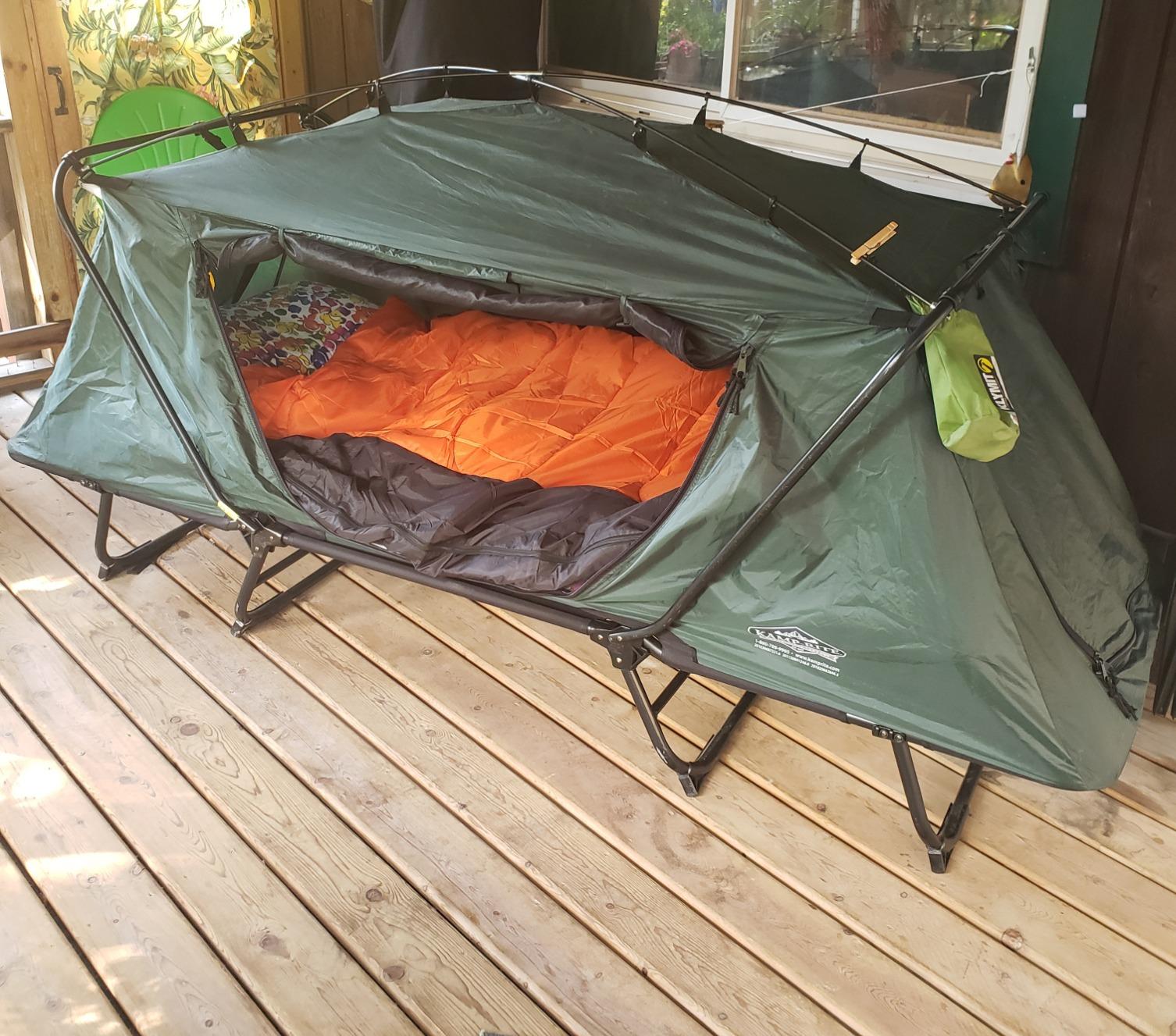VENTURE 4TH Backpacking Sleeping Bag for Camping - Single, XXL & Double | Water-resistant, breathable polyester. Compresses into included stuff sack for easy carry. Warm & Cold Weather Options customer photo 1