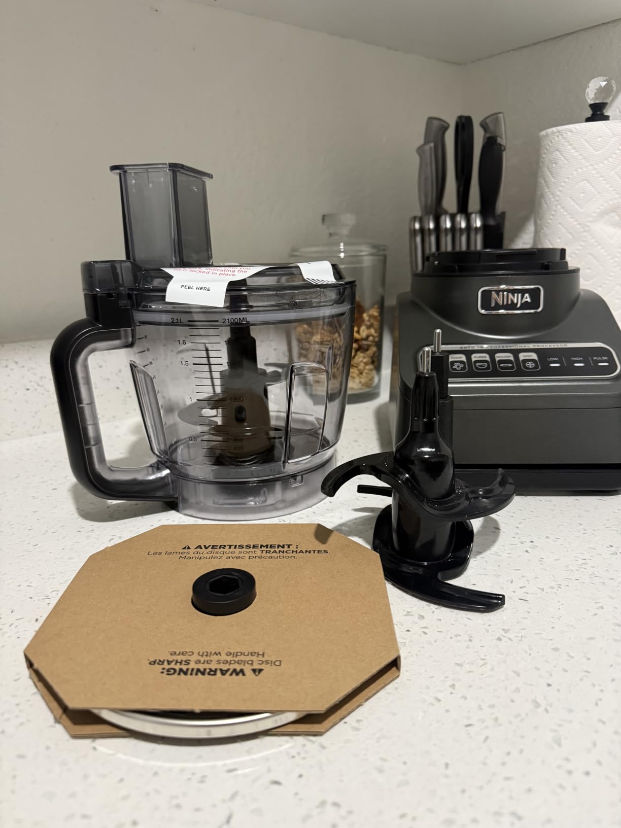 Ninja Professional Plus Food Processor, 1000PW, 9-Cup, BN601 with Auto-iQ Presets for Chop, Slice, Puree & Mix Dough customer photo 2