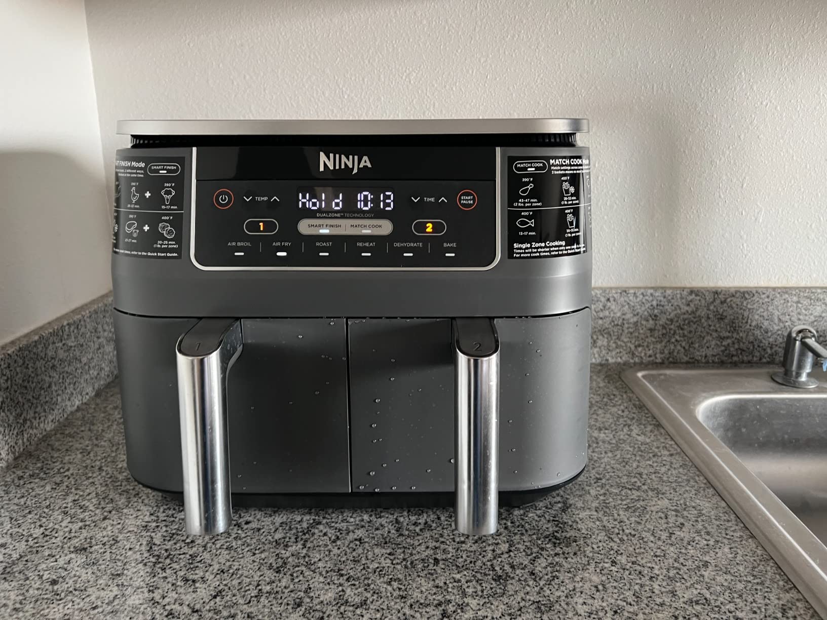 Ninja DZ201 Foodi 8 Quart 6-in-1 DualZone 2-Basket Air Fryer with 2 Independent Frying Baskets, Match Cook & Smart Finish customer photo 2