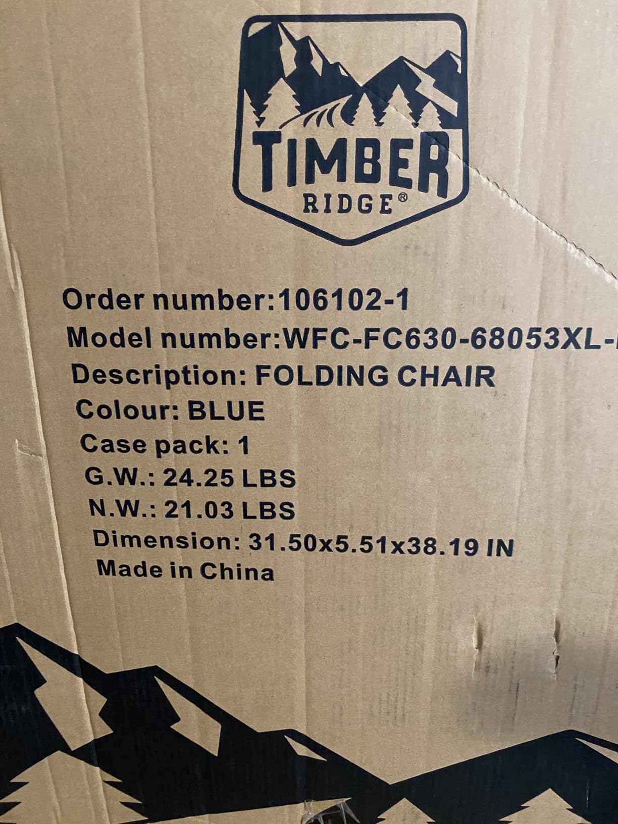 TIMBER RIDGE Zero Gravity Polyester Chair Oversized Recliner 350lbs Capacity Patio Lounge Chair Padded Lawn Chair with Headrest XXL for Outdoor, Camping, Patio, Lawn, Blue customer photo 2