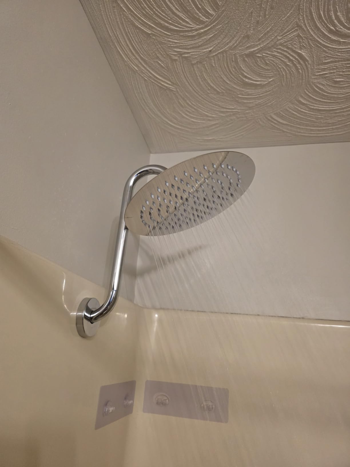 NearMoon Rain Shower Head, Ultra-Thin Design-Pressure Boosting, Awesome Some Experience, High Flow Stainless Steel Rainfall Head (10 Inch, Matte Black) customer photo 2