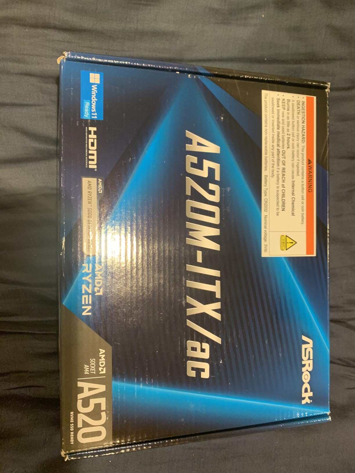 ASRock A520M-ITX/AC Supports 3rd Gen AMD AM4 Ryzen™ / Future AMD Ryzen™ Processors (3000 and 4000 Series Processors) Mini ITX Motherboard customer photo 2