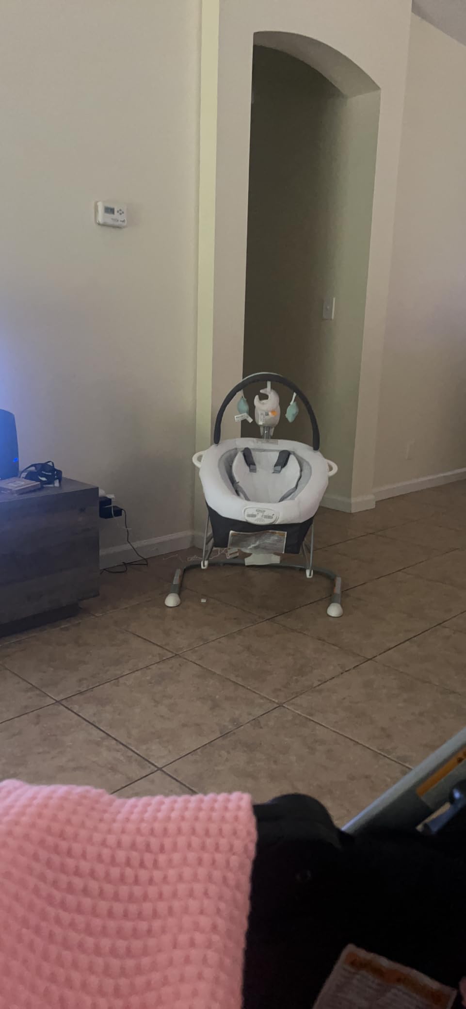 Graco Soothe 'n Sway LX Portable Baby Swing and Baby Bouncer, Multi Direction Seat, 2 Speed Vibration, Derby customer photo 1