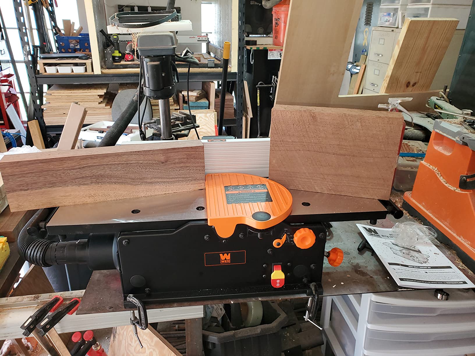 WEN JT833H 10-Amp 8-Inch Spiral Benchtop Jointer with Extendable Table customer photo 1