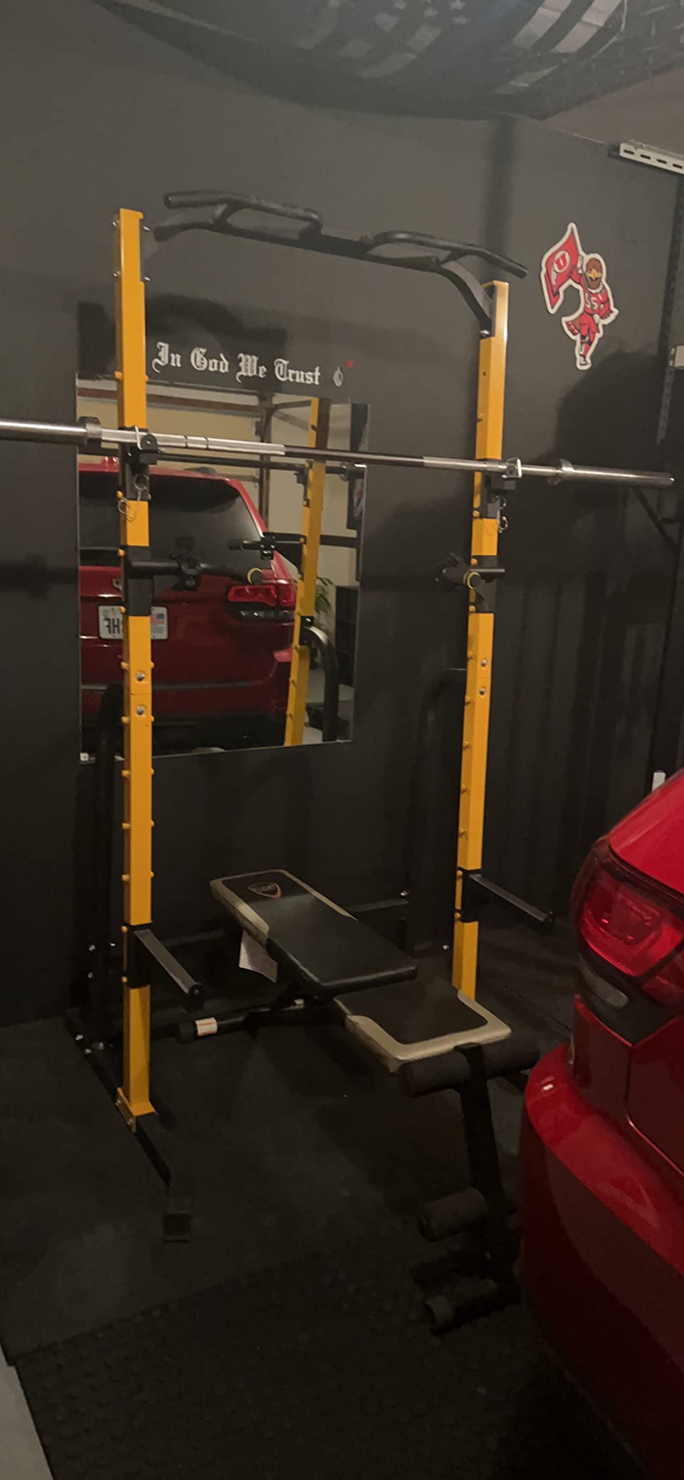ZENOVA Squat Rack Power Rack Home Gym Equipment Pull Up Rack Squat Stand 800LBS Weight Capacity customer photo 1