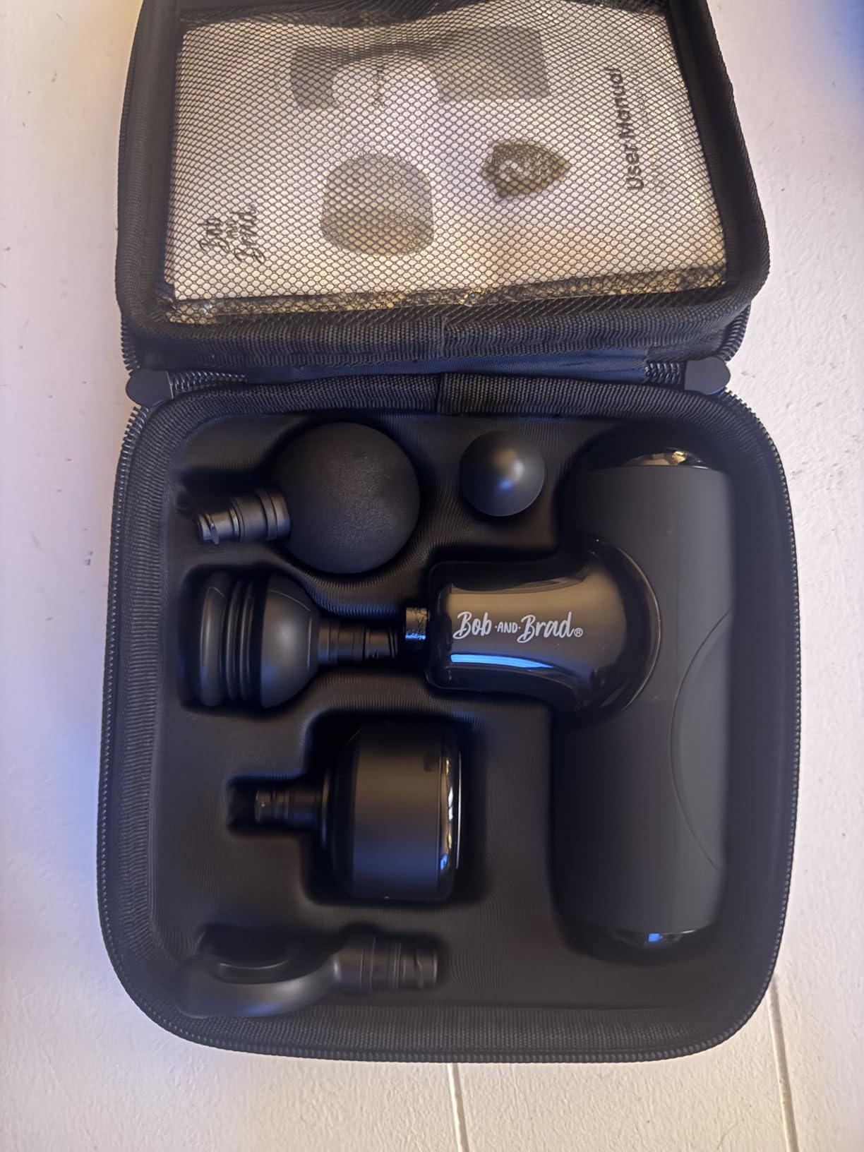 BOB AND BRAD Q2 Mini Massage Gun, Pocket-Sized Deep Tissue Massager Gun, Portable Percussion Muscle Massager Gun, Ultra Small & Quiet Muscle Massage Gun for Muscle Recovery with Carry Case customer photo 2