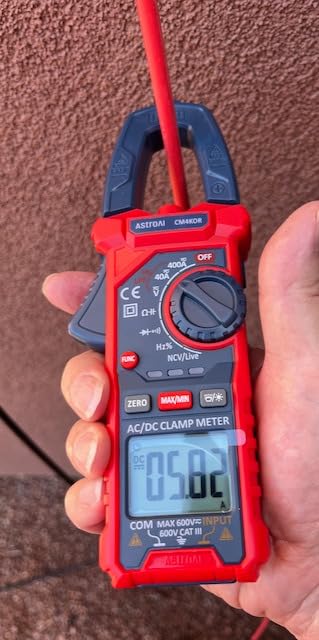 AstroAI Digital Clamp Meter Multimeter 4000 Counts Auto-ranging Amp Tester Measuring AC/DC Voltage & Current, Resistance, Capacitance, Frequency, Continuity, Live Wire Test, NCV Detection, Blue customer photo 1