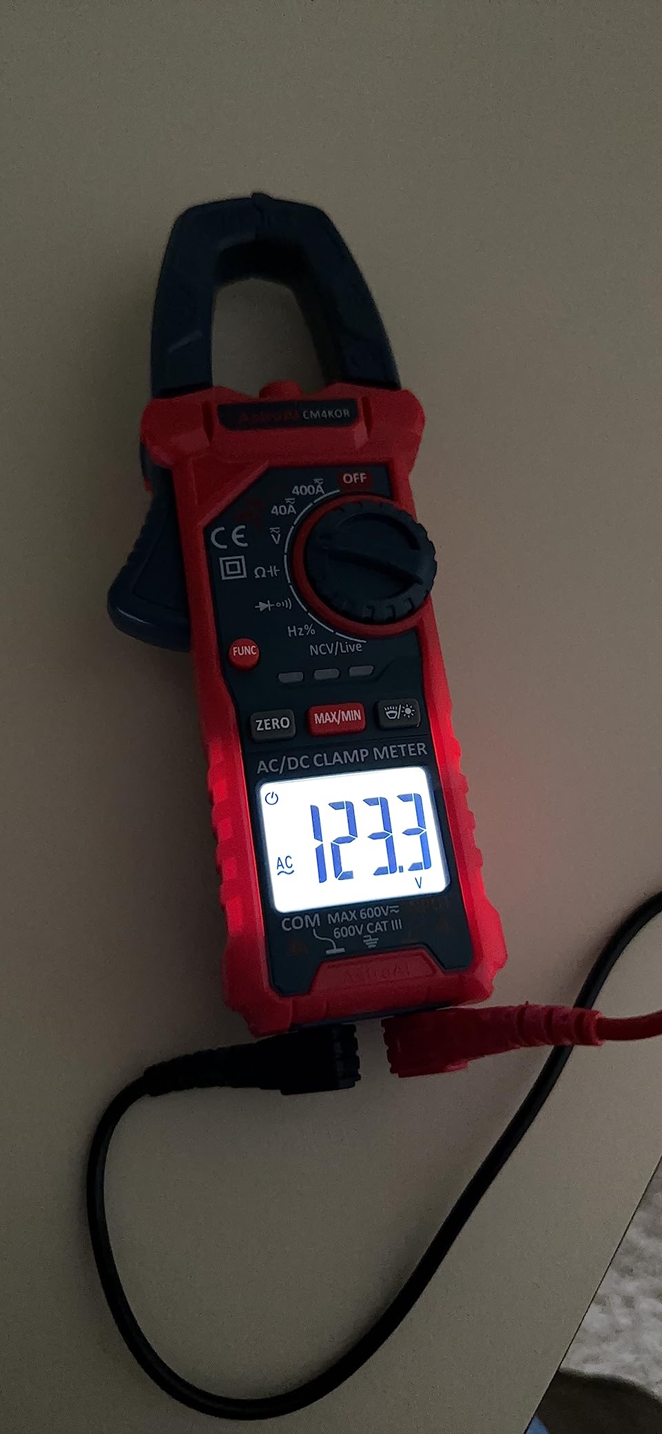 AstroAI Digital Clamp Meter Multimeter 4000 Counts Auto-ranging Amp Tester Measuring AC/DC Voltage & Current, Resistance, Capacitance, Frequency, Continuity, Live Wire Test, NCV Detection, Blue customer photo 2