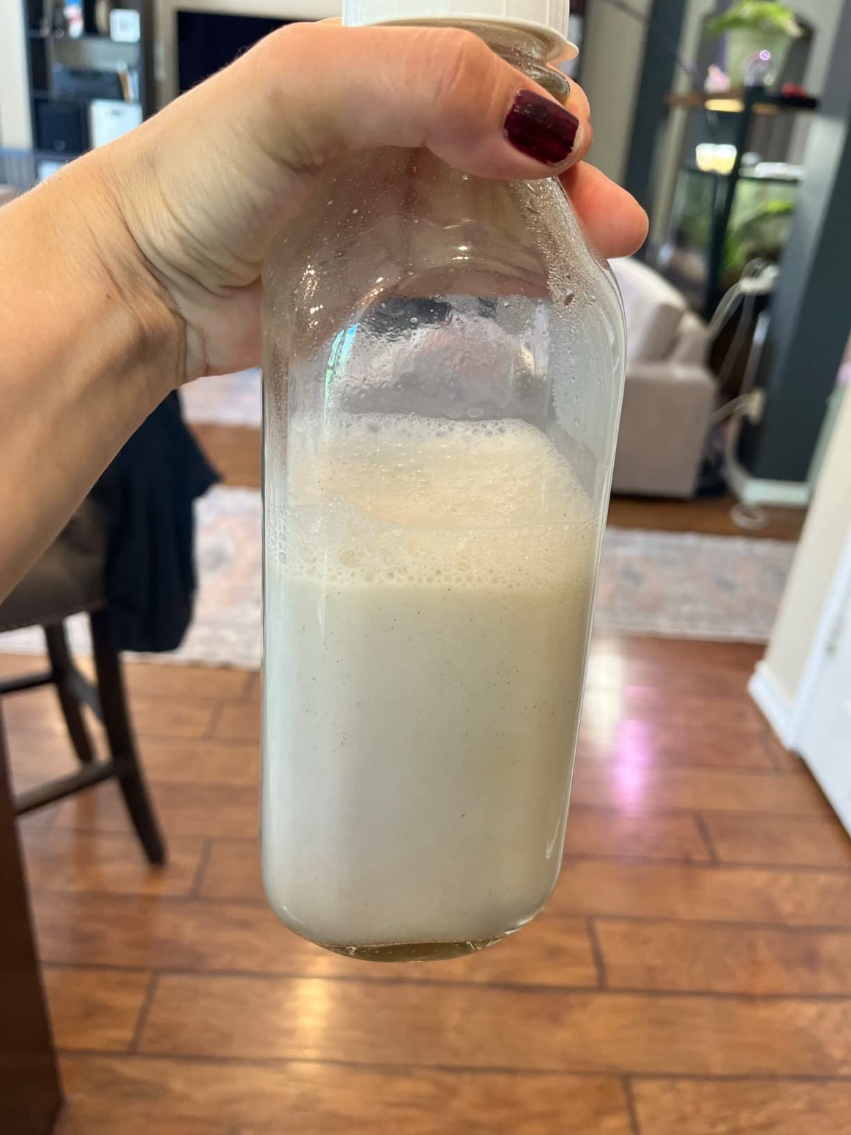ChefWave Milkmade 6-in-1 Plant-Based Milk Maker (White) | No soaking required, auto-clean function, delay start, glass pitcher included, 10 oz and 20 oz batches customer photo 1