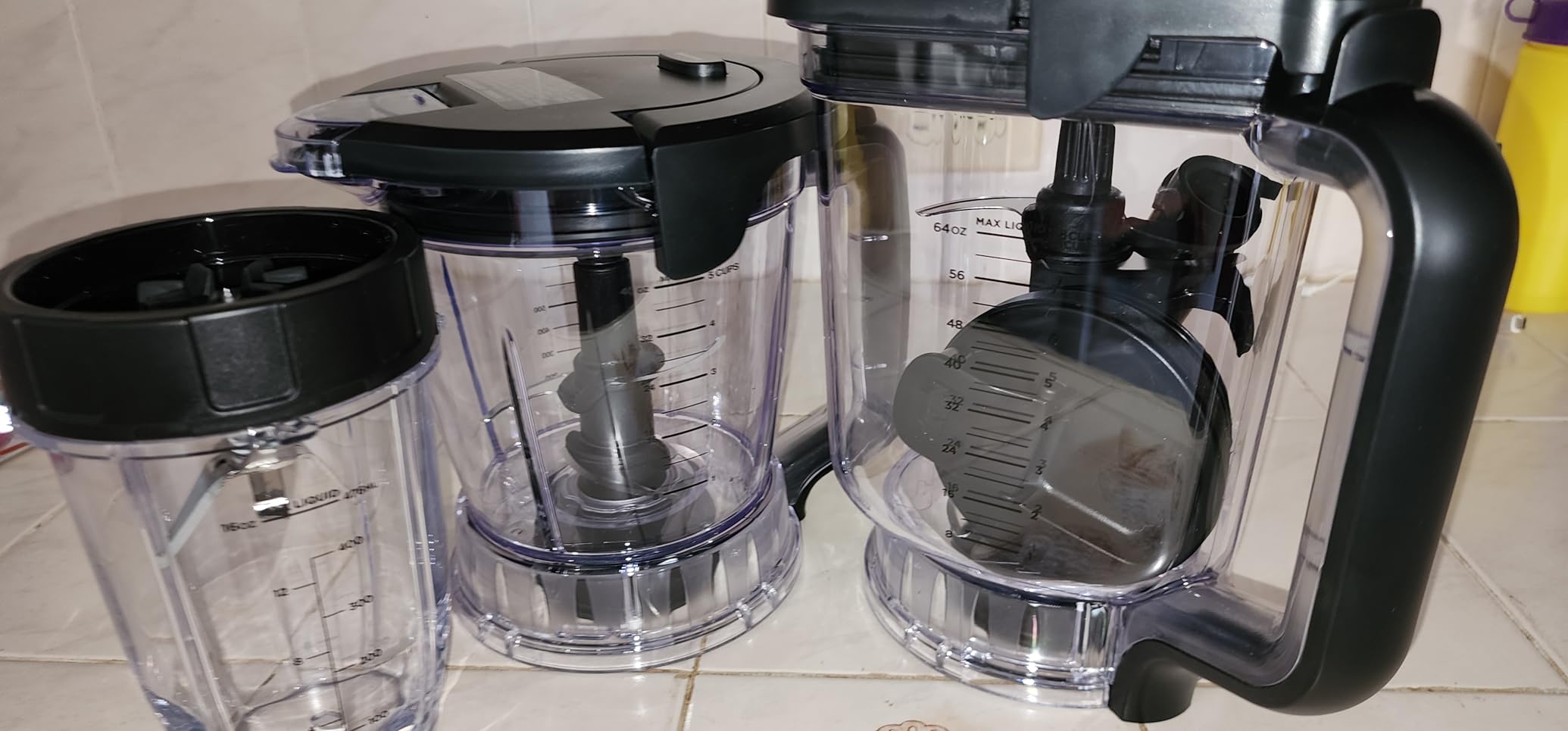 Ninja Compact Kitchen System, Auto-iQ, 1200W, 72oz Pitcher, Grey, AMZ493BRN customer photo 2