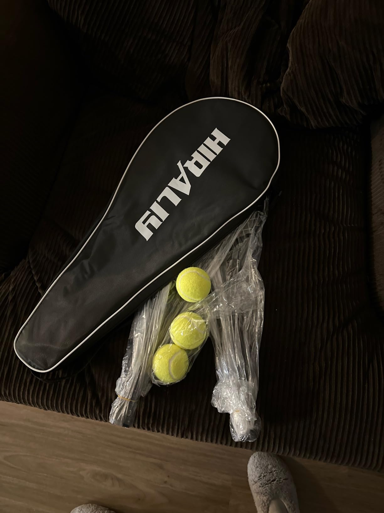 HIRALIY Tennis Rackets 2 Pack for Adults Beginners - 27 Inch Lightweight Aluminum Tennis Racquet Set with 3 Balls & Carry Bag - Vibration Dampening & Large Sweet Spot for Men Women Couples customer photo 1