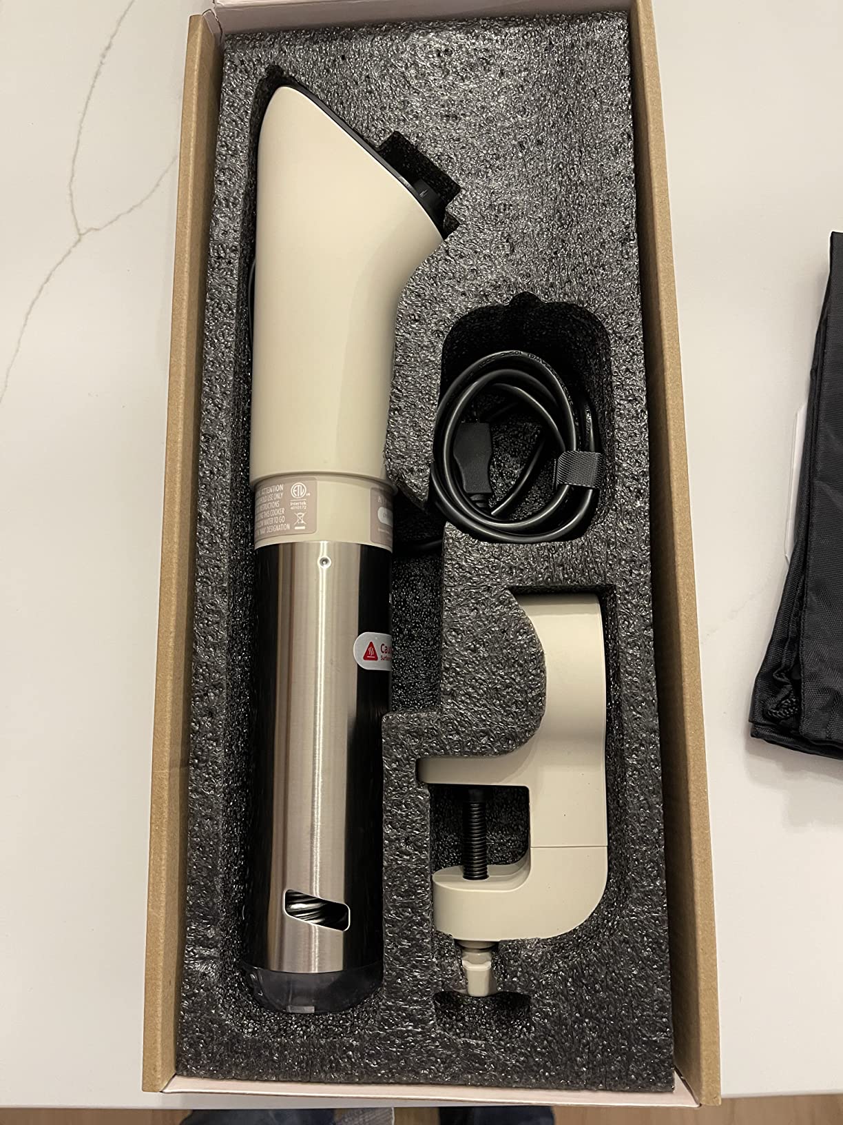 Greater Goods Sous Vide Cooker, 1100W, No App or WiFi Needed (Onyx Black) | Quiet Brushless Immersion Circulator, Stainless Steel Cover, Precision Dial Control, Calibration & Steady Temps for 15L Baths customer photo 2