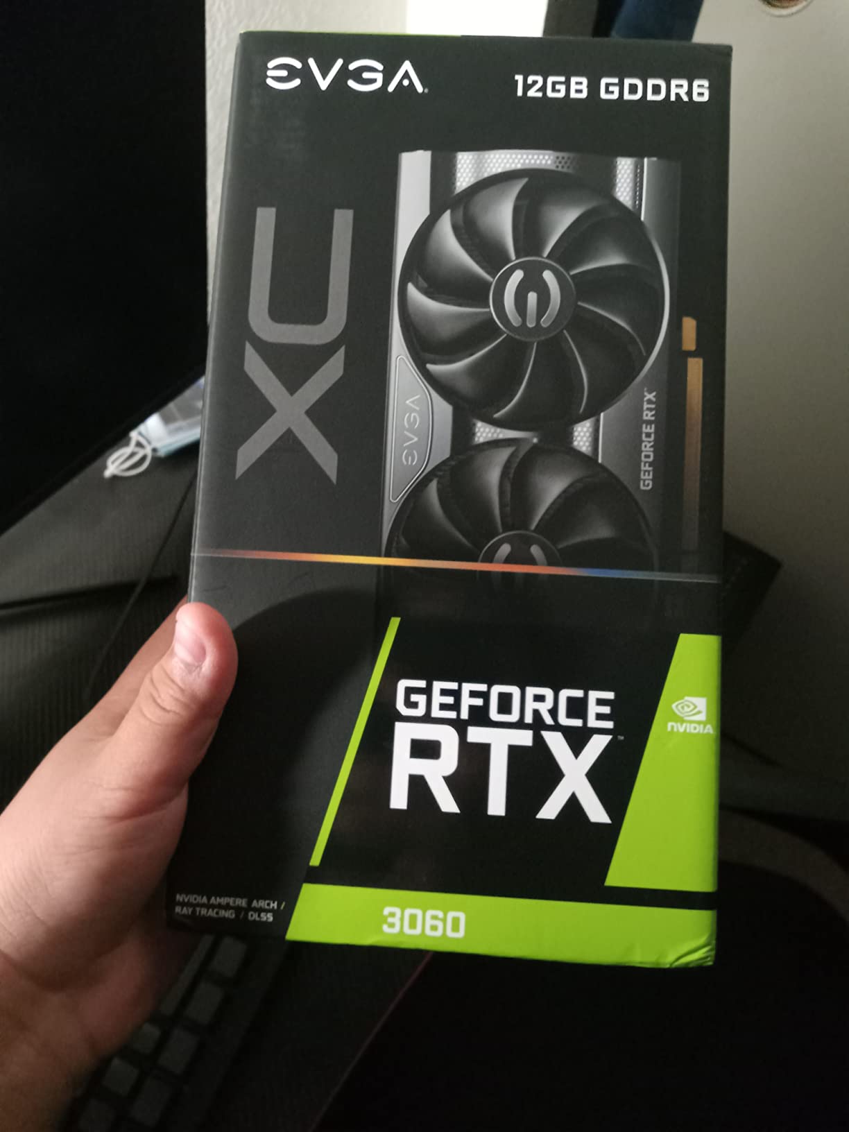 EVGA GeForce RTX 3060 XC Gaming, 12G-P5-3657-KR, 12GB GDDR6, Dual-Fan, Metal Backplate customer photo 1