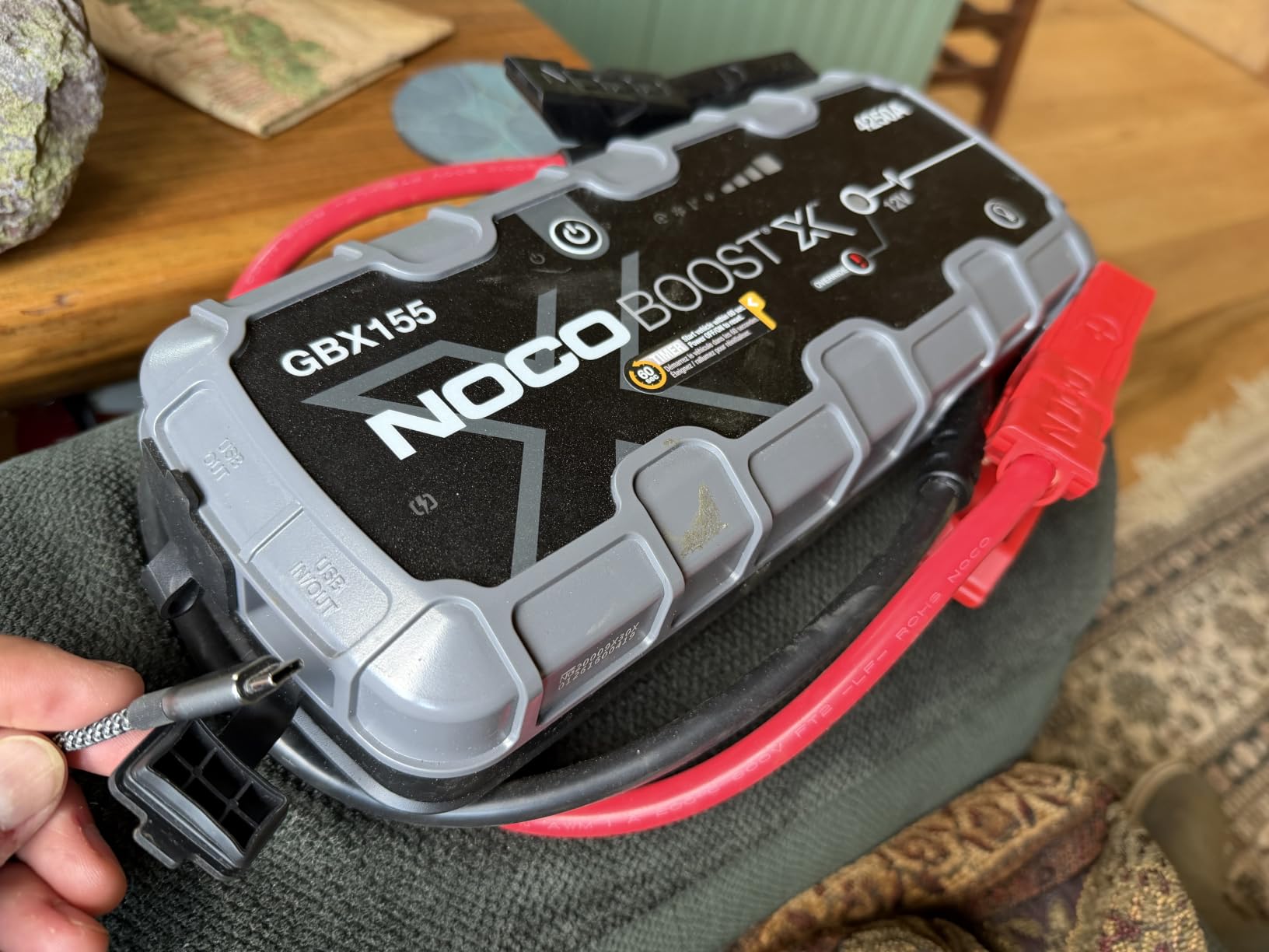 NOCO Boost X GBX155: 4250A UltraSafe Jump Starter - 12V Lithium Battery Booster Pack, Portable Jump Box, Power Bank & Jumper Cables - for 10.0L Gas and 8.0L Diesel Engines customer photo 2