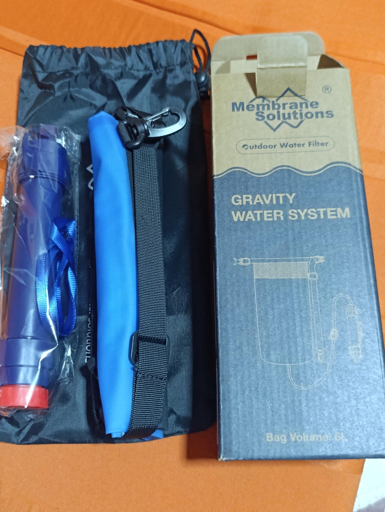 Membrane Solutions 6L Gravity Water Filter Pro for Group Camping | NSF/ANSI 42, 372 & 401 certified; 0.1-micron 4-stage filter, 1,320-gal life for family camping and emergency water backup customer photo 2