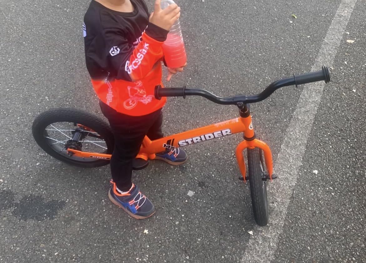 Strider 14x Classic Balance Bike for Kids Ages 3-6 Years, Tangerine | No Pedals, Balance Bike with Adjustable Seat and Handlebars, Lightweight Steel Frame, Can Convert into Pedal Bike customer photo 1