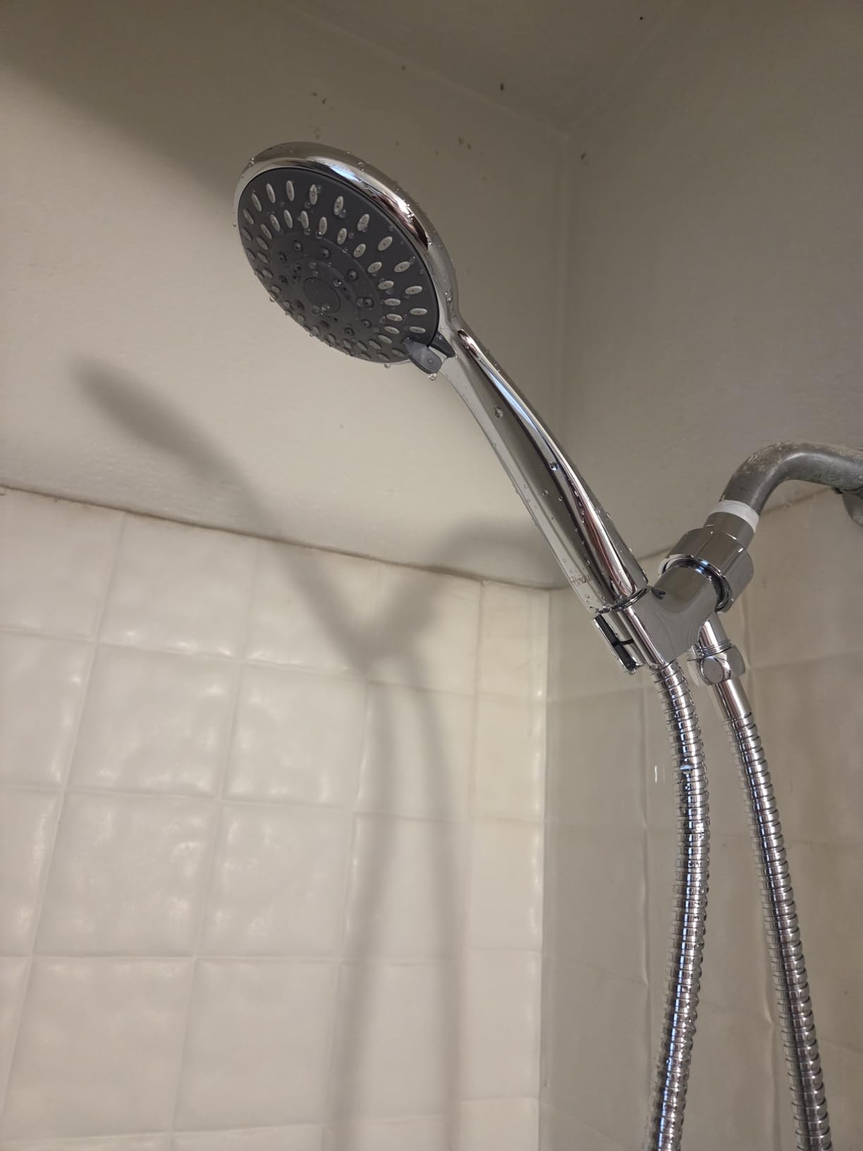 Briout Handheld Shower Head High Pressure 5-Settings with Hose, Chrome | Powerful Water Spray, Against Low Pressure Water Flow, 59 Inch Stainless Hose, Adjustable Mount customer photo 1