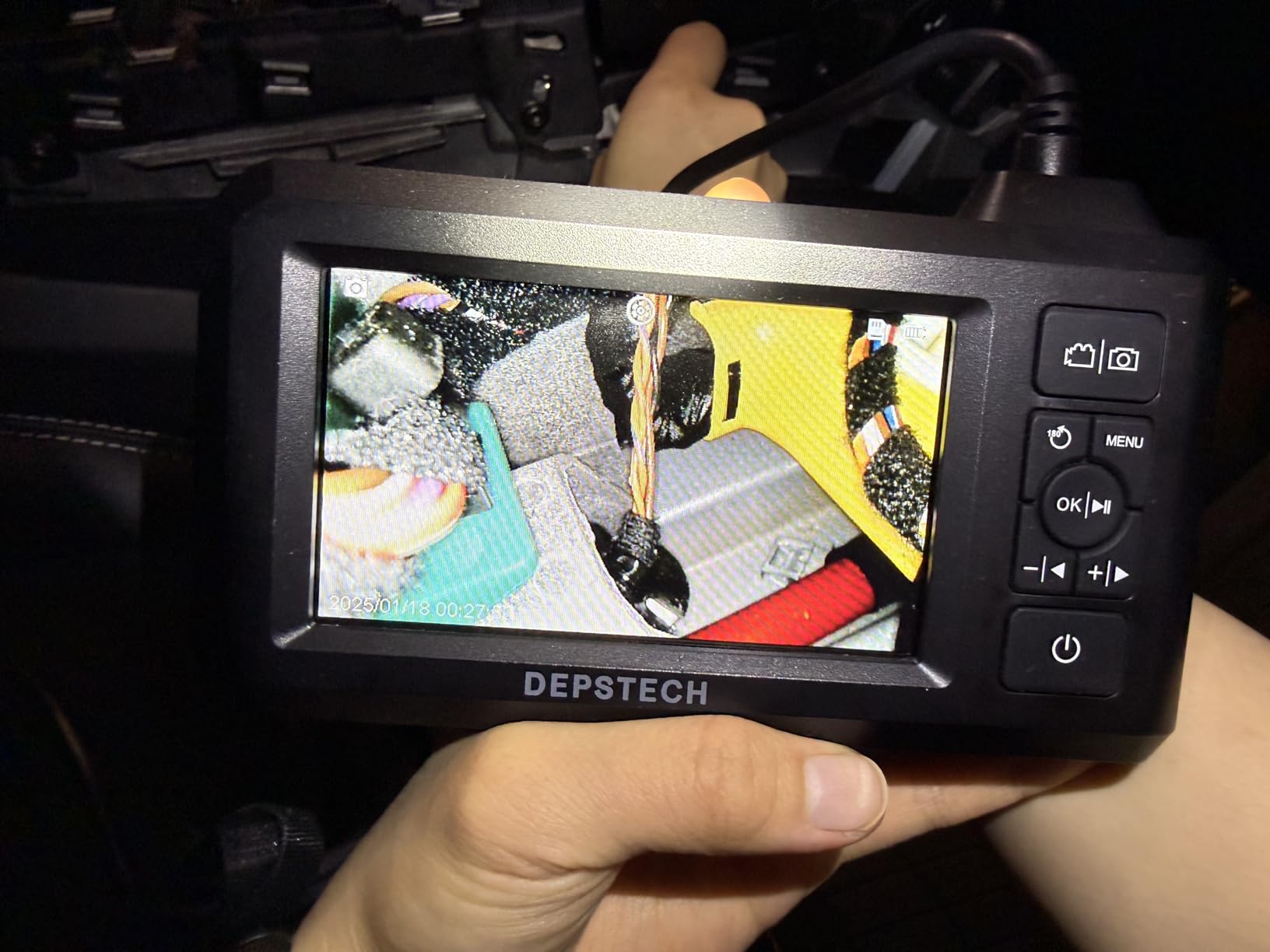 DEPSTECH Endoscope Camera with Light, Dual Lens 16.5FT | 1080P HD, 4.3