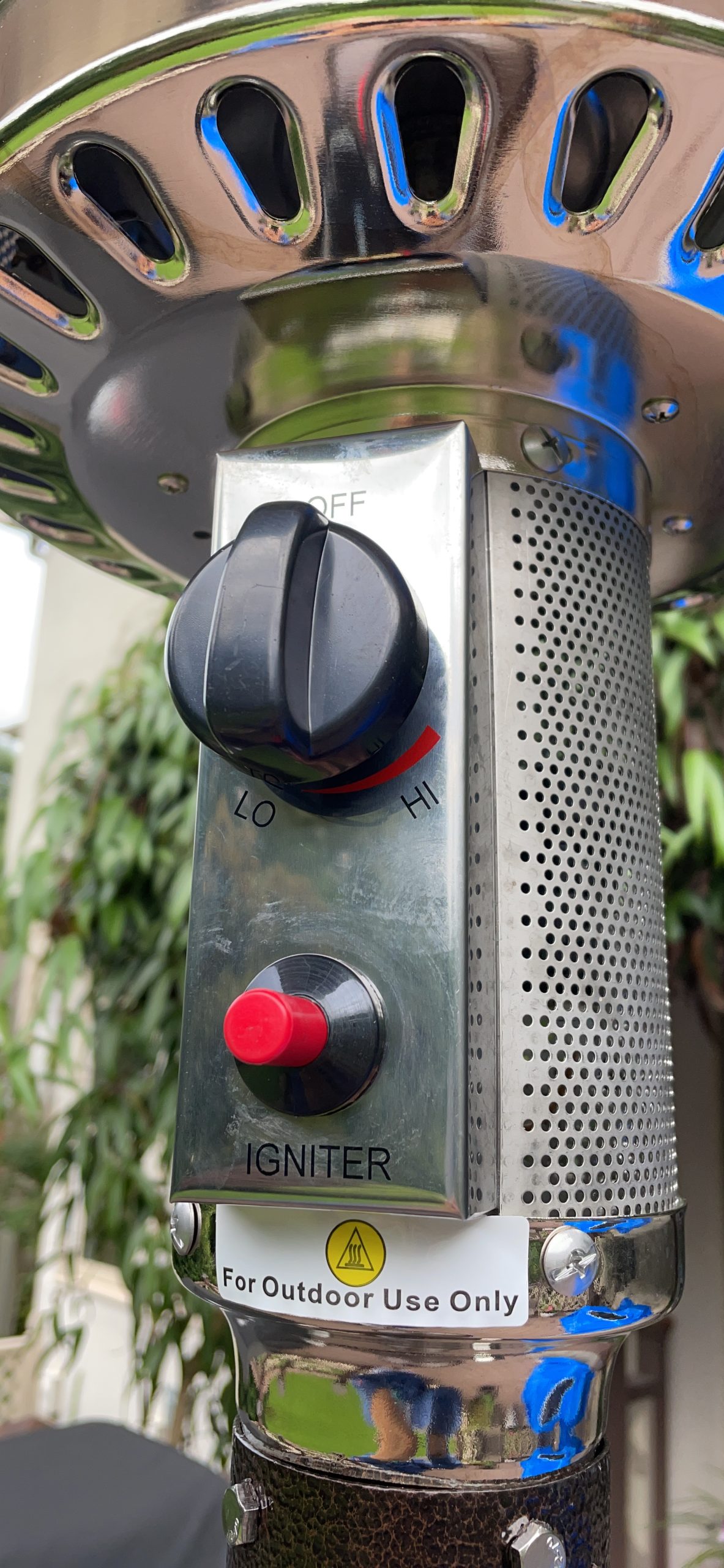 Flash Furniture Sol Patio Outdoor Heating-Bronze Stainless Steel 40,000 BTU Propane Heater with Wheels for Commercial & Residential Use-7.5 Feet Tall customer photo 1