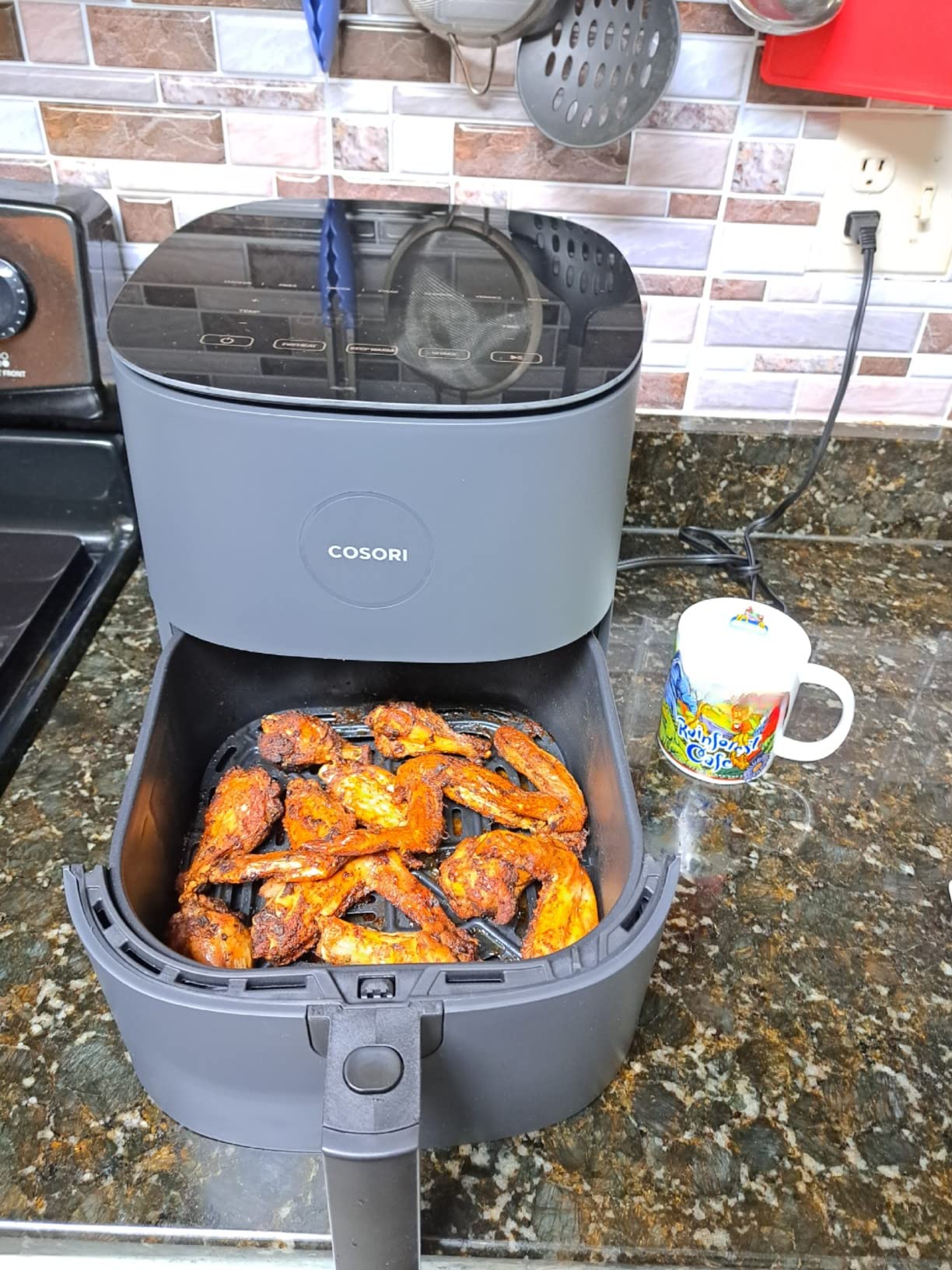 Cosori Air Fryer Pro LE 5 Qt, 9-in-1, Ceramic Coating, Shake Reminder, Grey customer photo 1